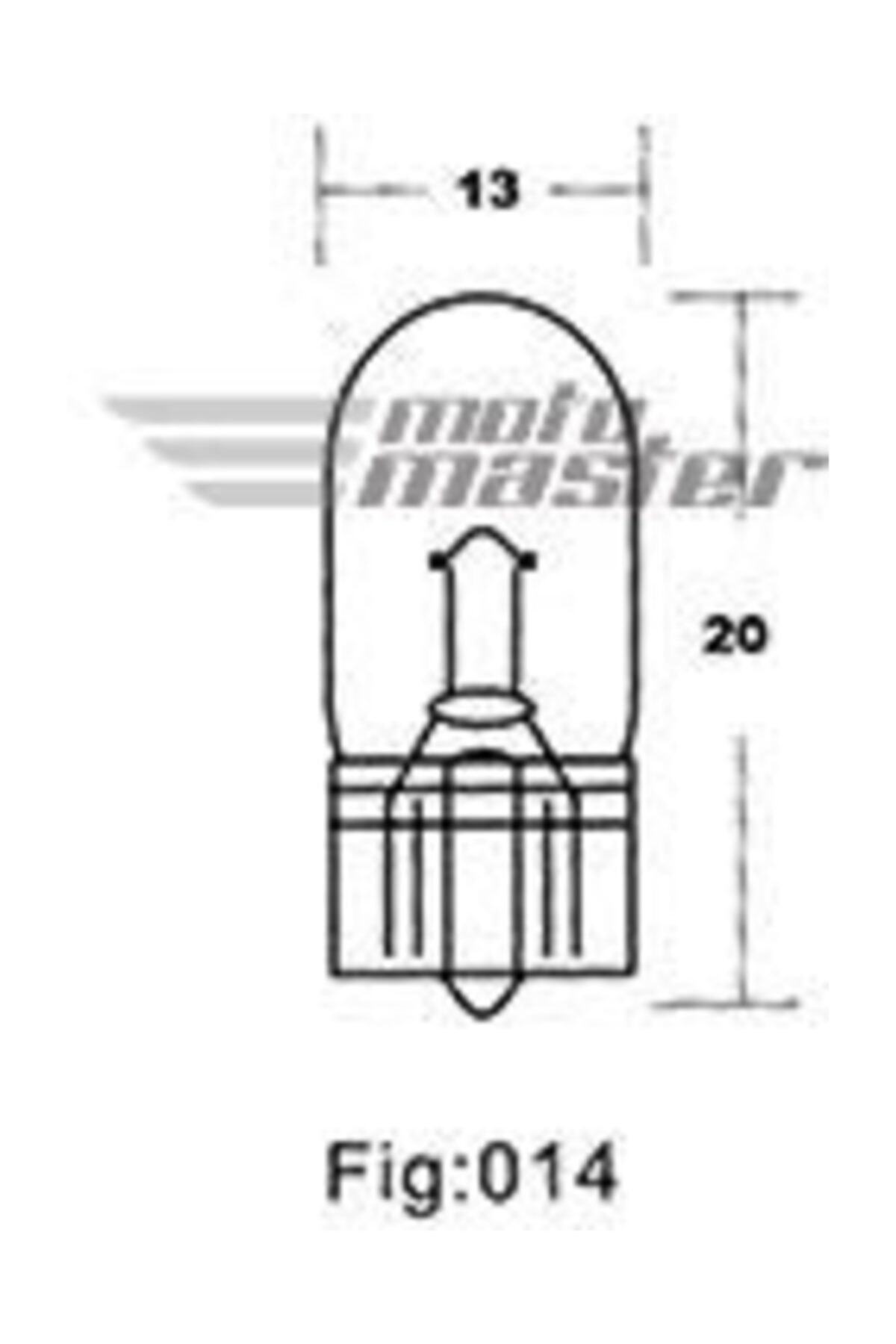 Moto Master Dipsiz Ampul T13 12v 10w
