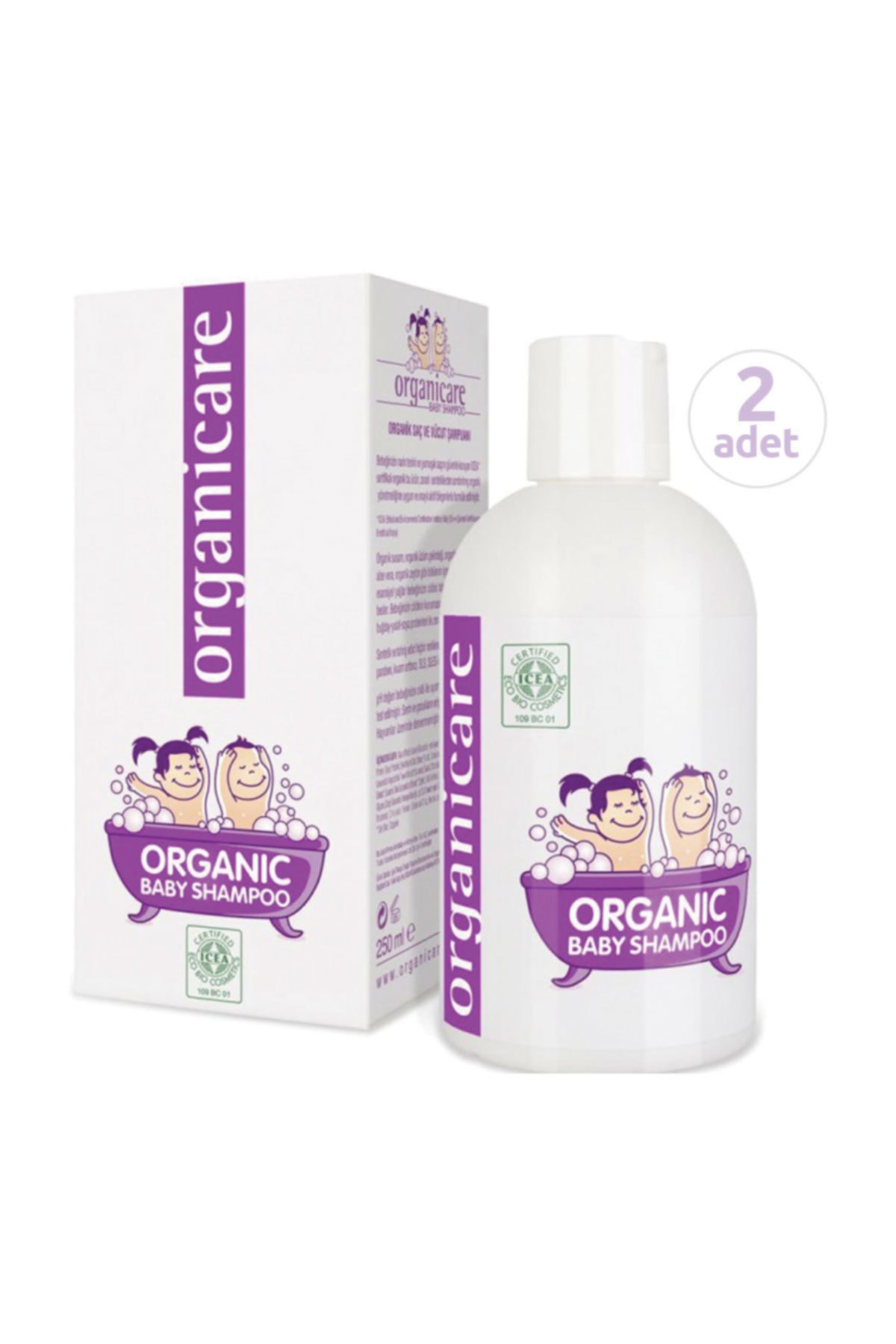 Organicare Organik Bebek Şampuanı 250 Ml X 2 Adet