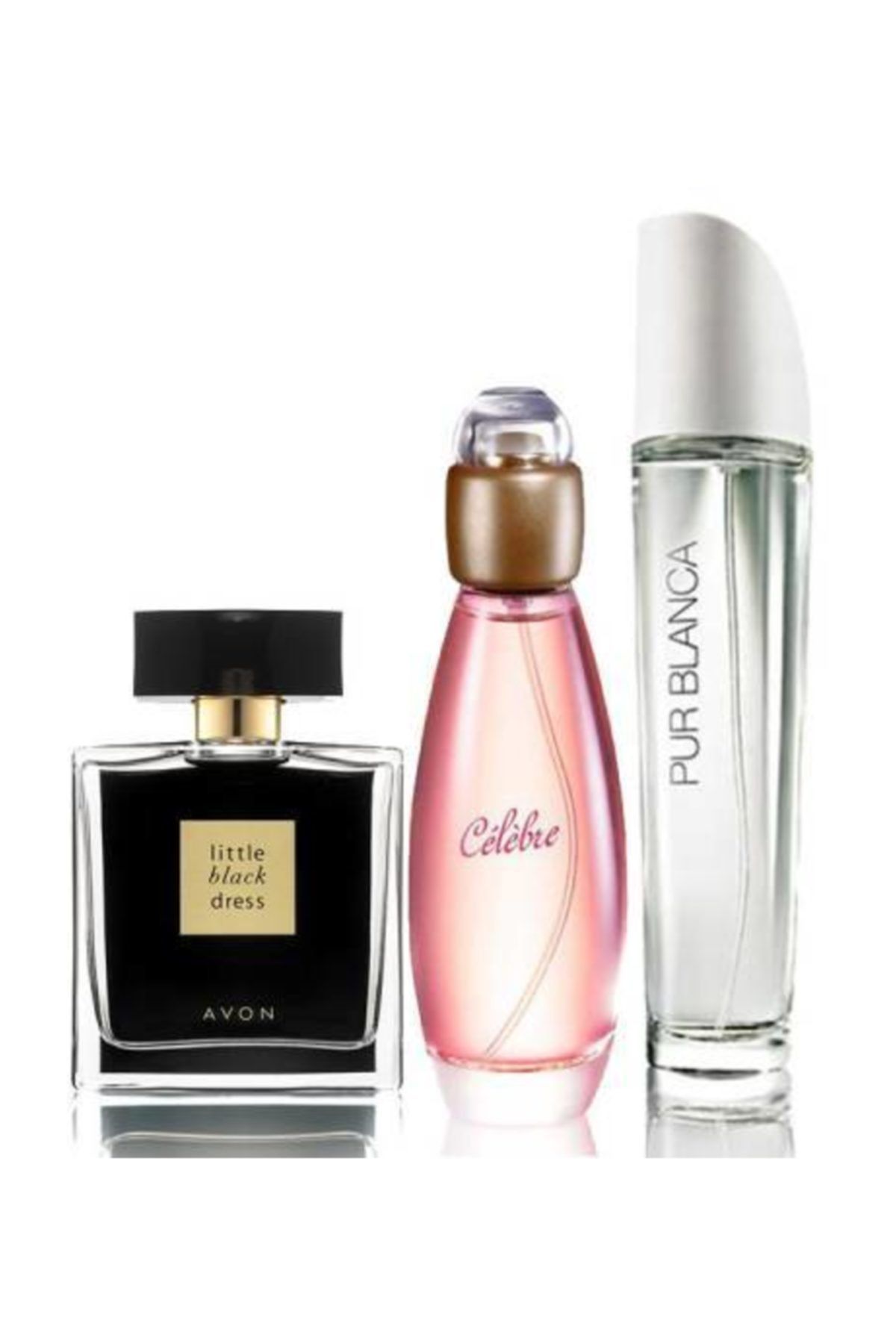AVON Little Black Dress 50 Ml Bayan Edp+ Celebre 50 Ml Bayan Edt+ Purblanca 50 Ml Bayan Edt