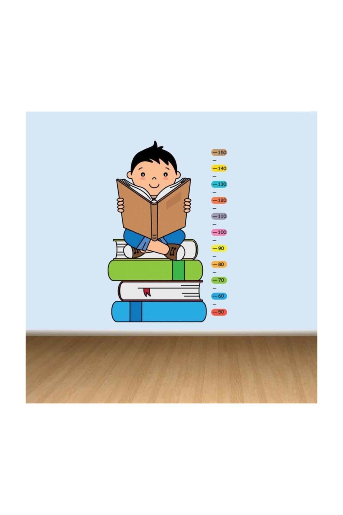 KT Decor Kitap Okuma Temalı Boy Ölçer Gelişim Tablosu