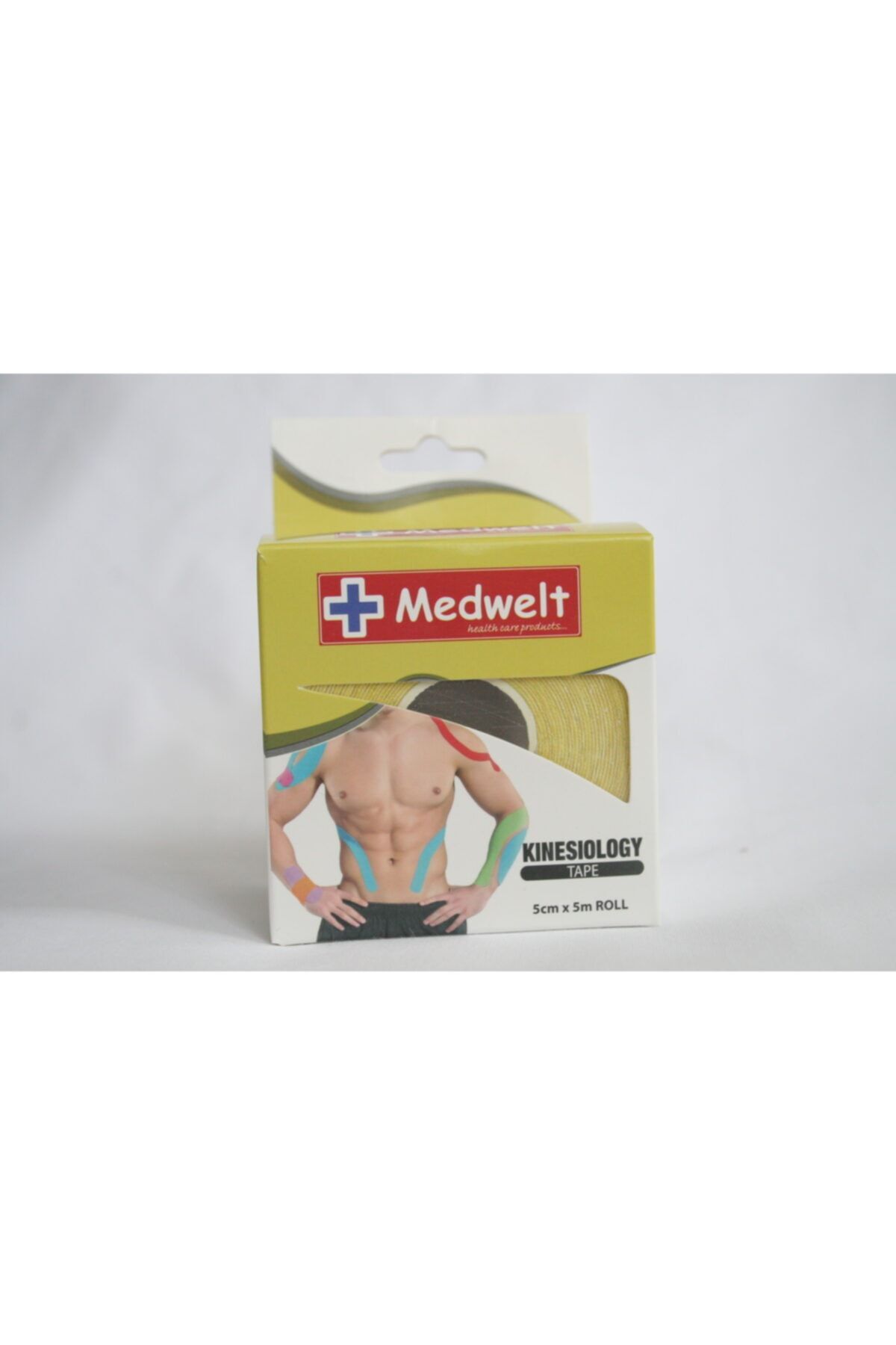 MEDWELT (2 Adet) Mdzn Sari Kinesio Tape Kinesiology Bandi Agri Bandi Kinesio Banti