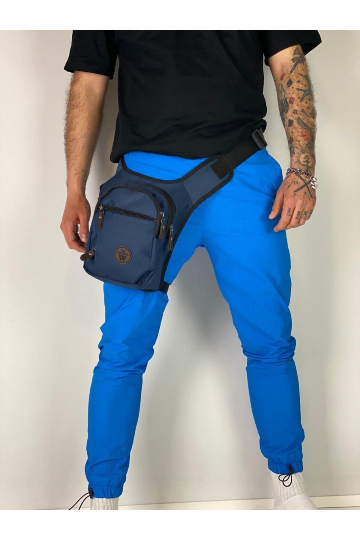 DEEPSHOPPİNG Bacak Çantası Lacivert