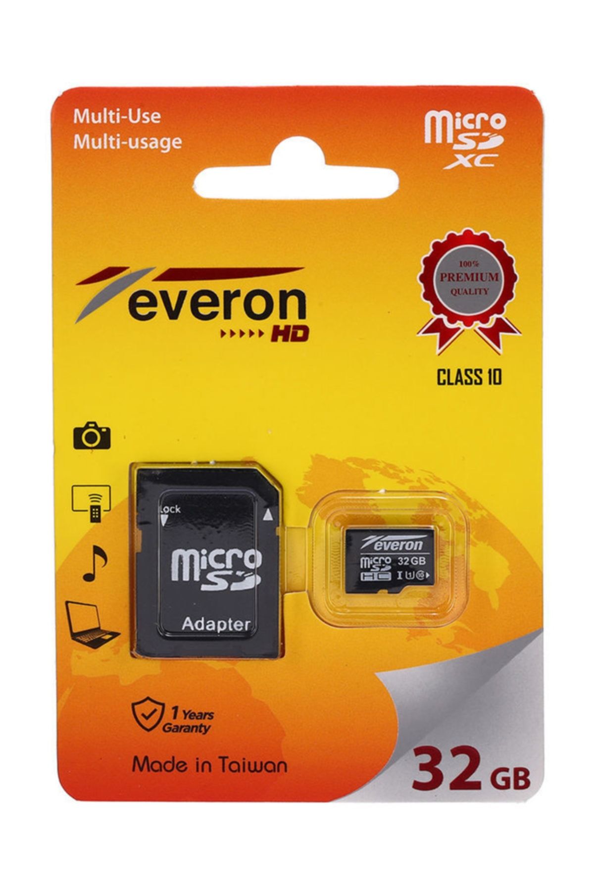 Everon 32 Gb Microsd Hafıza Kartı+Adaptör  U1 Class 10