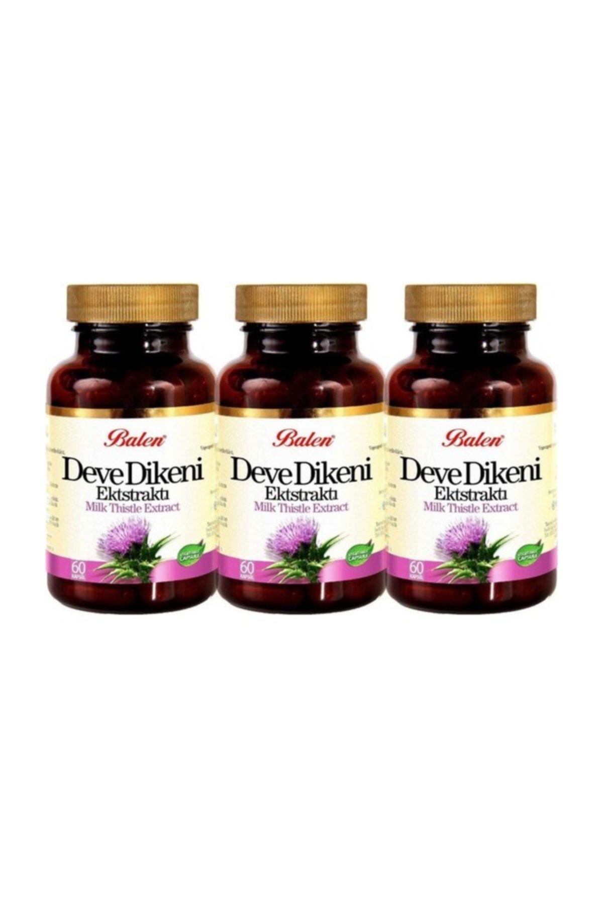 Balen Deve Dikeni Milk Thistle Ekstraktı 60 Kapsül X 3 Adet