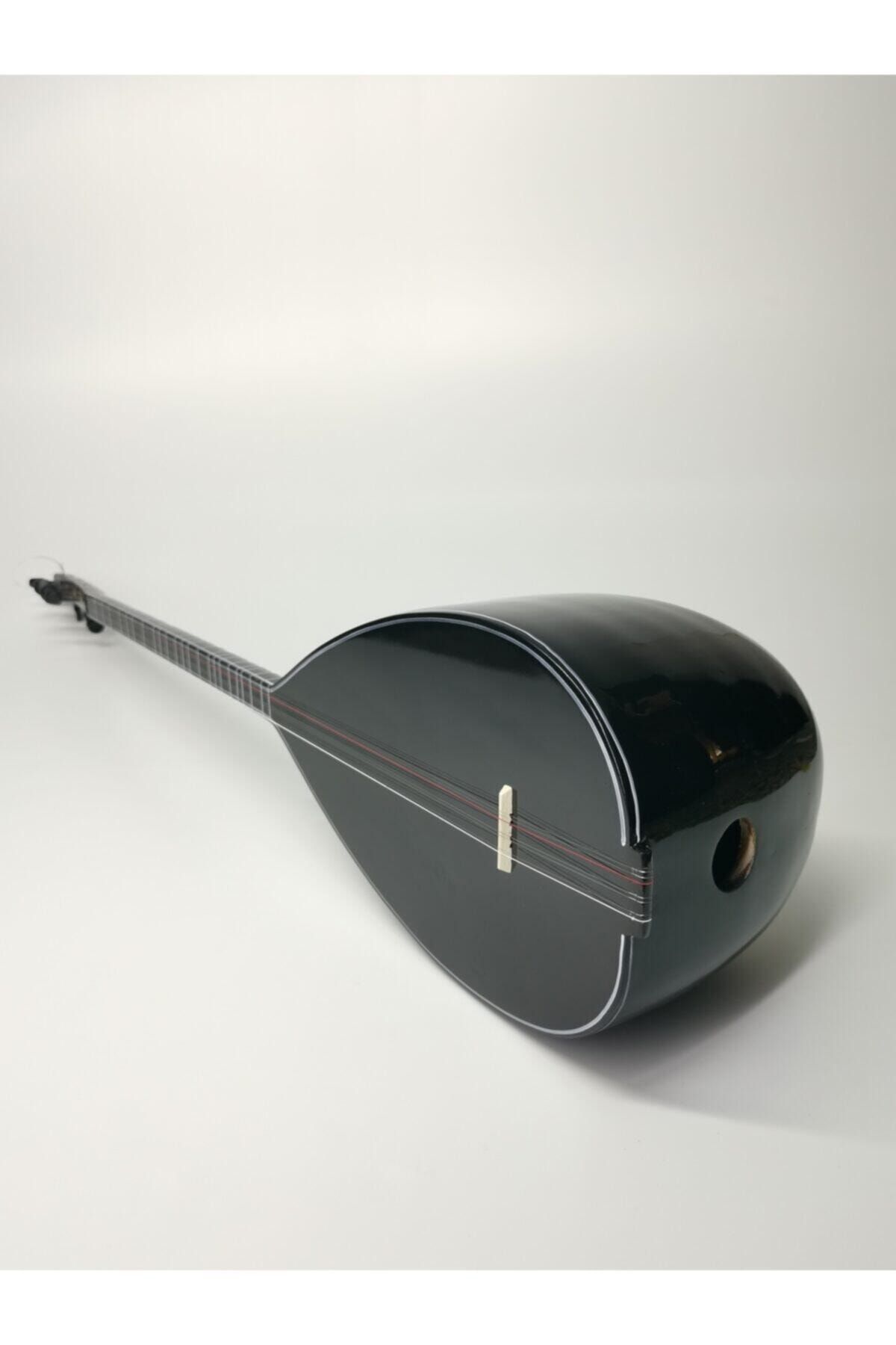 MÜZİKHAL TİCARET Kısa Sap Siyah Bağlama Saz Full Set