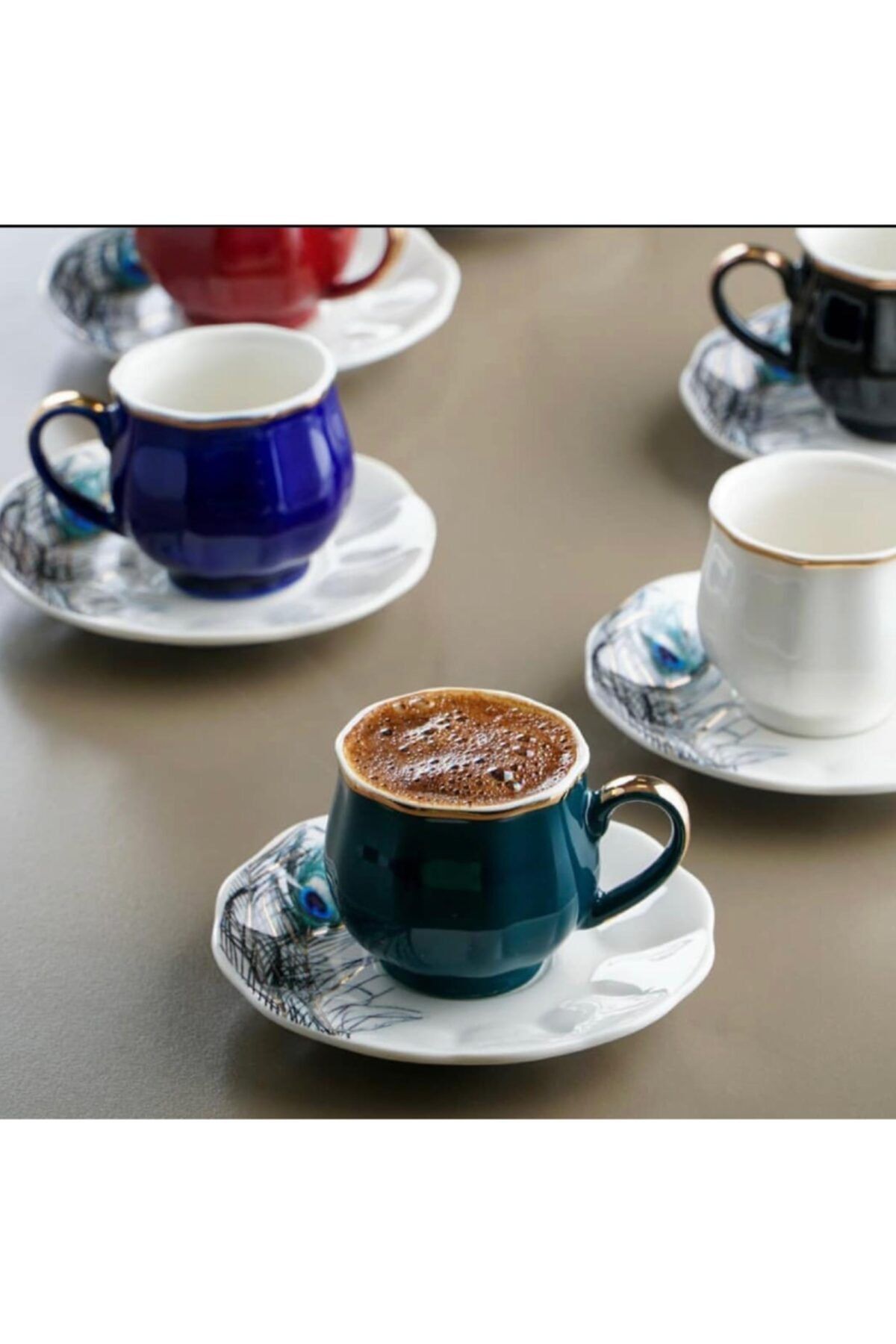 ACAR Karışık Renk Nescafe Çay Takımı 6'lı