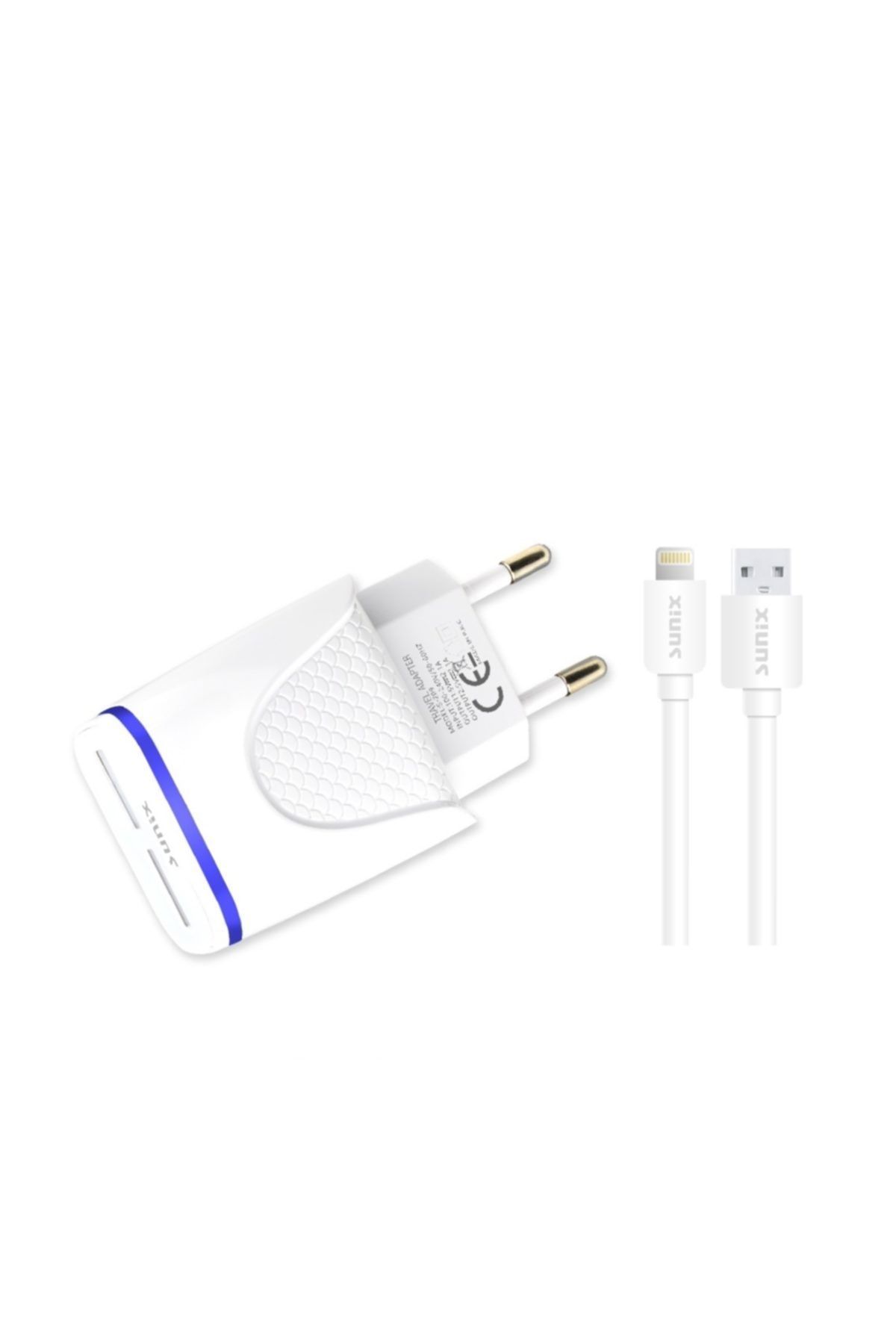 Sunix Apple Iphone Şarj Cihazları 6 7 8 X Uyumlu Şarj Aleti Cihazı Kablo