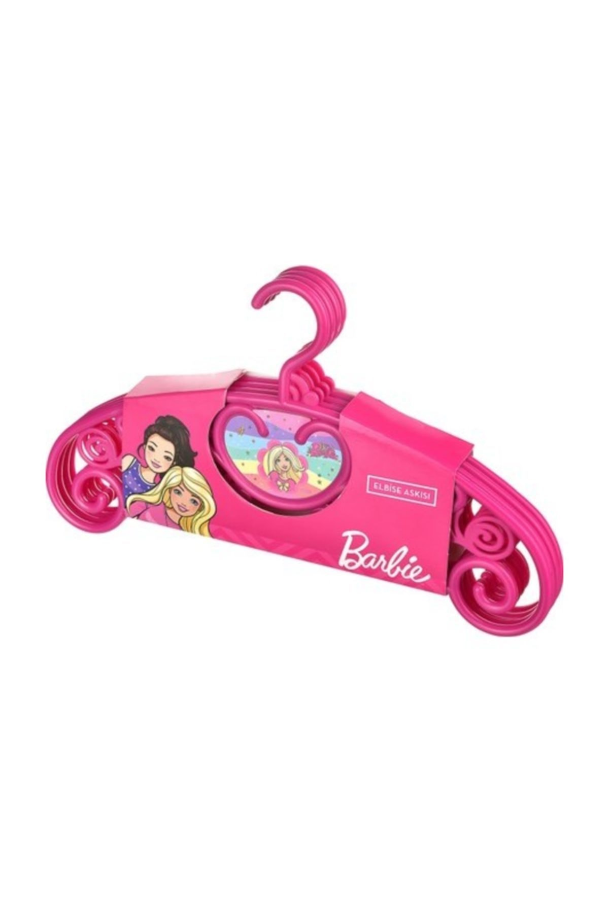 Bahat Barbie Lisanslı Kız Çocuk Elbise Askısı 4 Adet