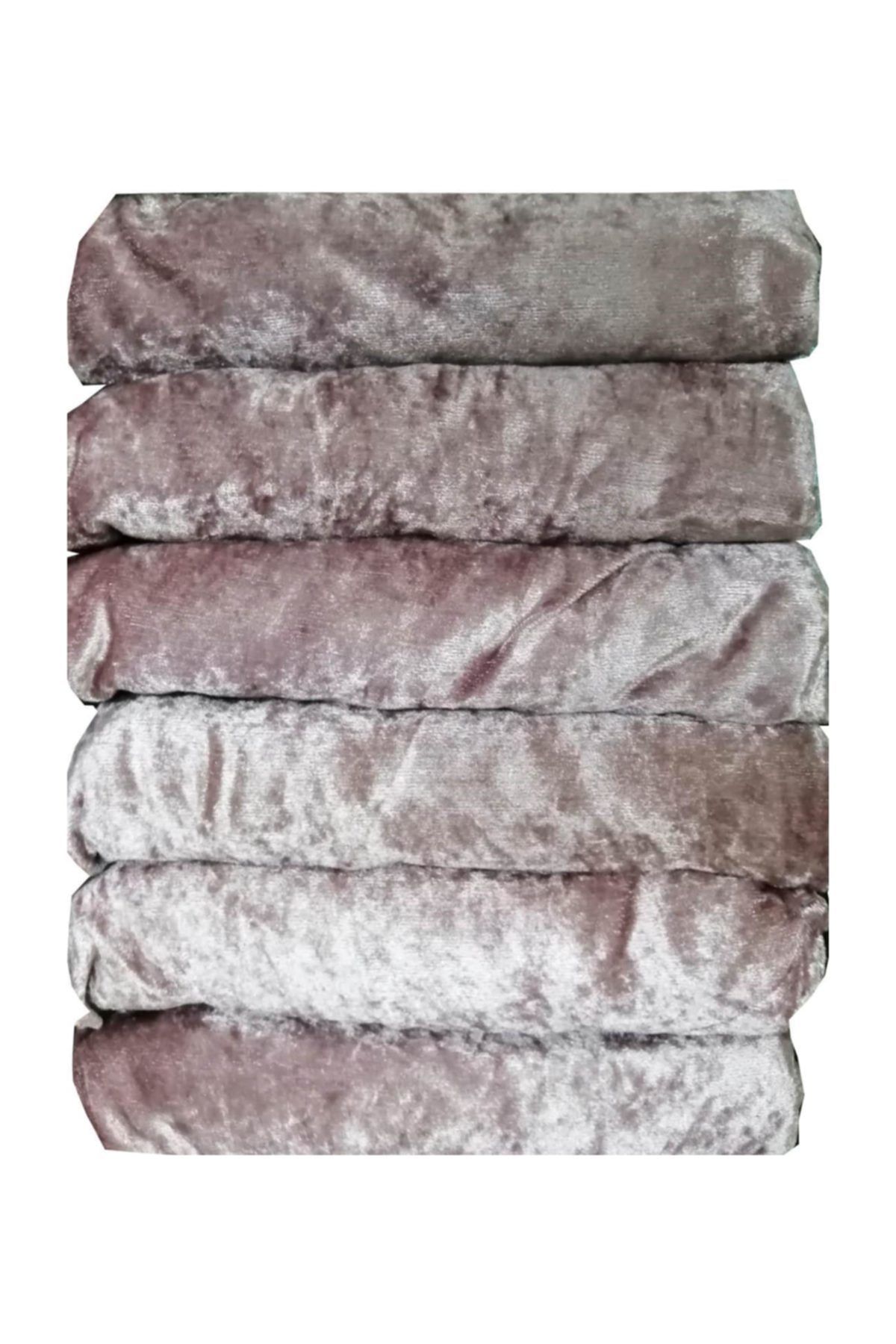 Bella Home Sandalye Kılıfı Kadife Mürdüm 6 Adet