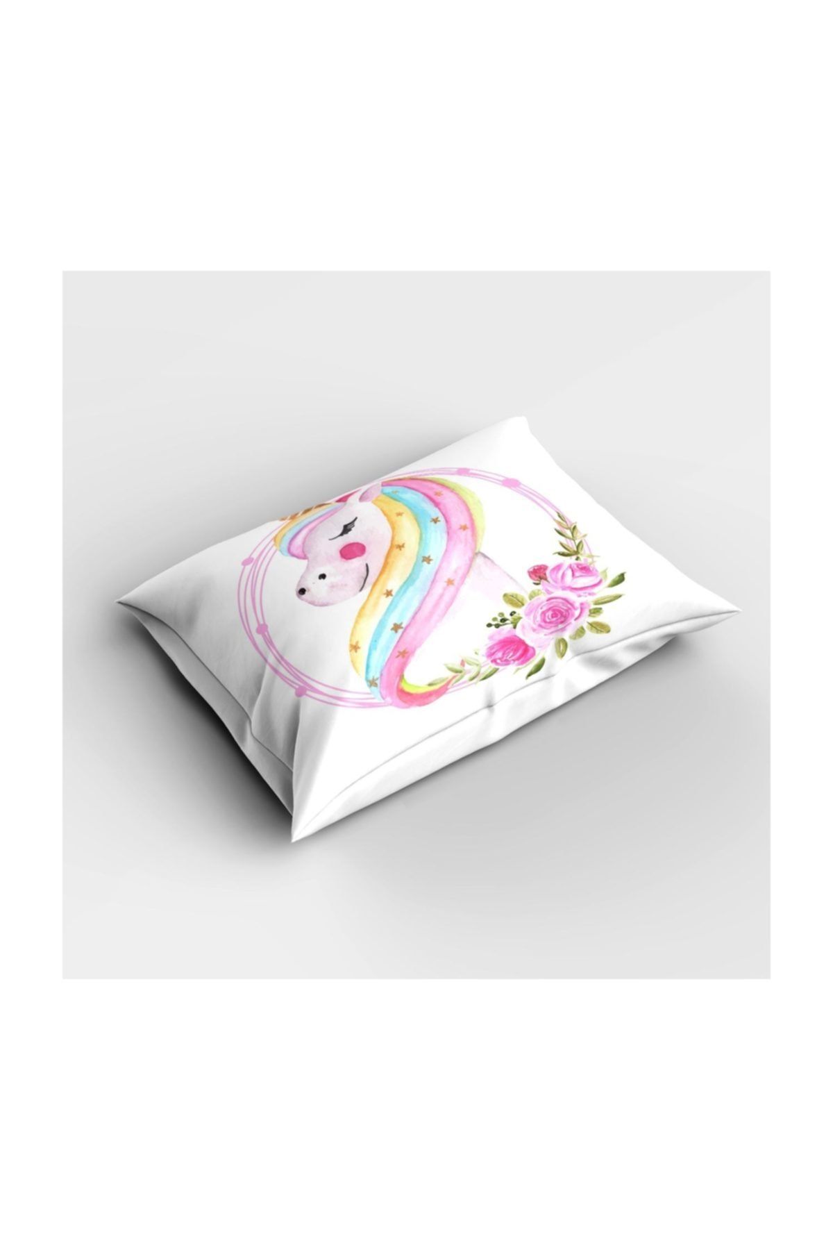 Else Halı Else Unicorn Atlar 3d Desenli Yatak Odası Yastık Kılıfı 50x70cm