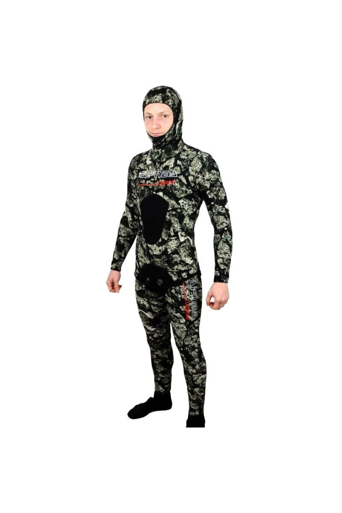 Apnea Legend 3mm 3D Elbise Kamuflaj