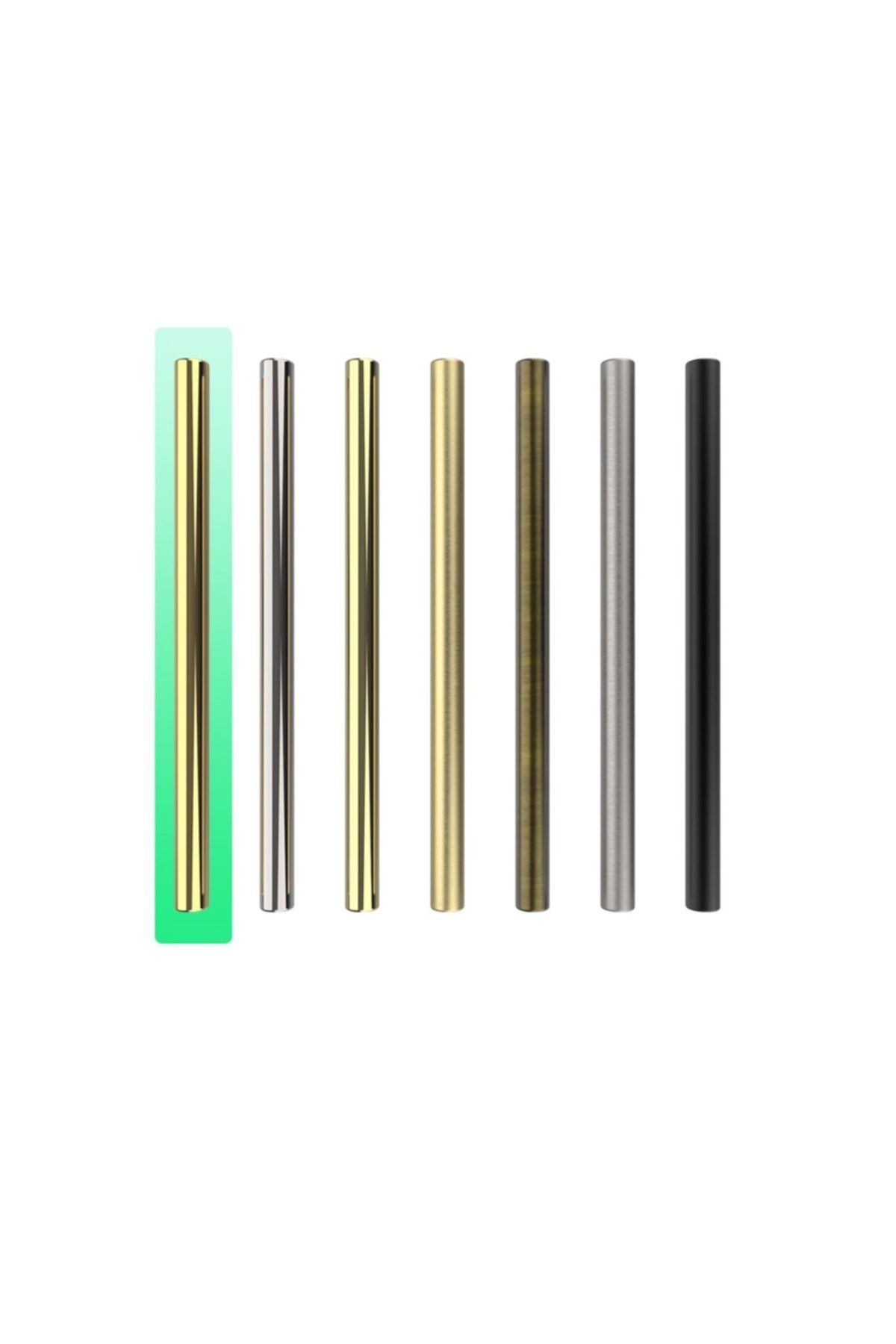 MAKSA Leontine Alexandrette Black Parlak Paslanmaz Titanyum Gold Yan Sehpa