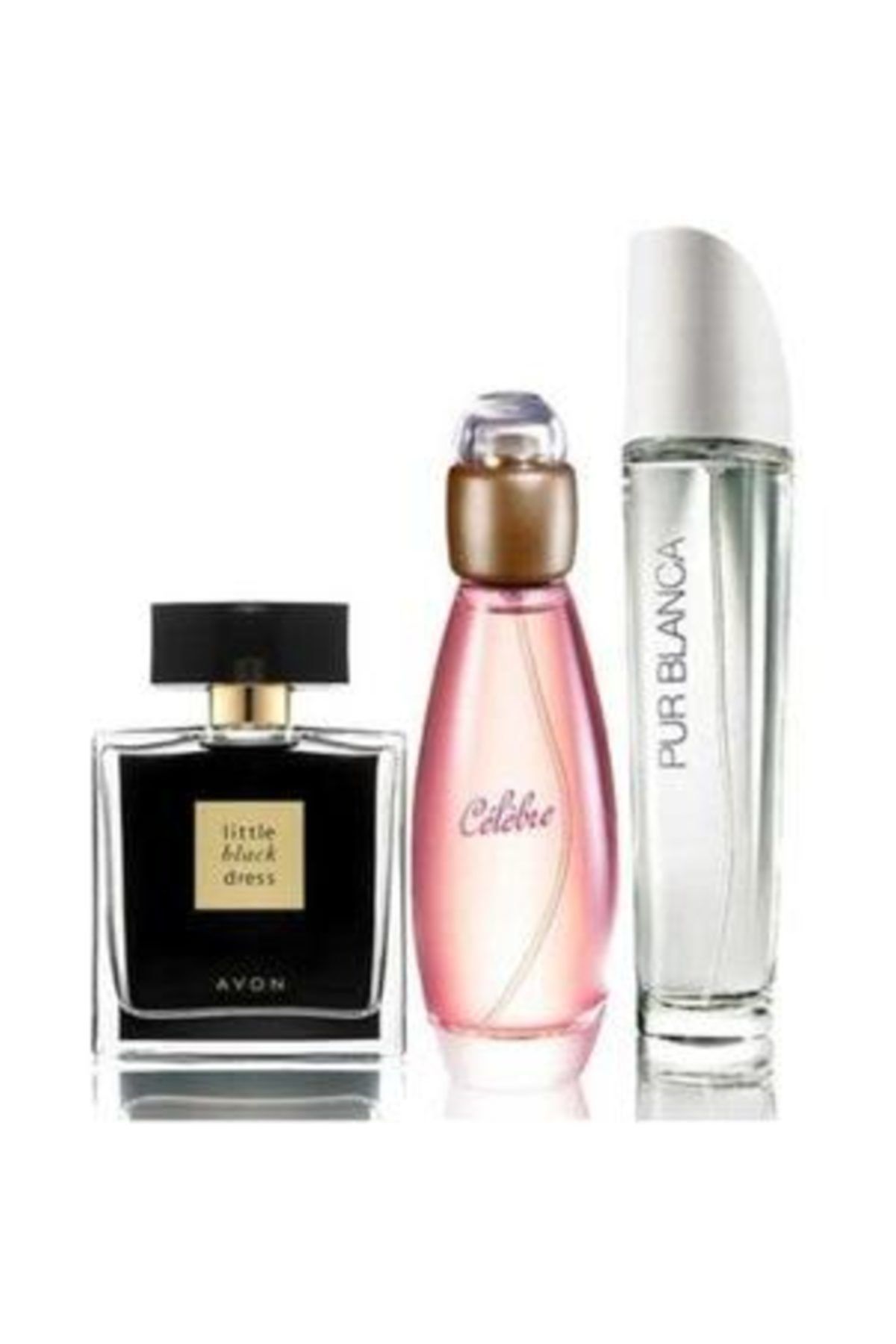 AVON Little Black Dress Edp 50 ml Pur Blanca Ve Celebre Kadın Parfüm 3'lü Set Paket