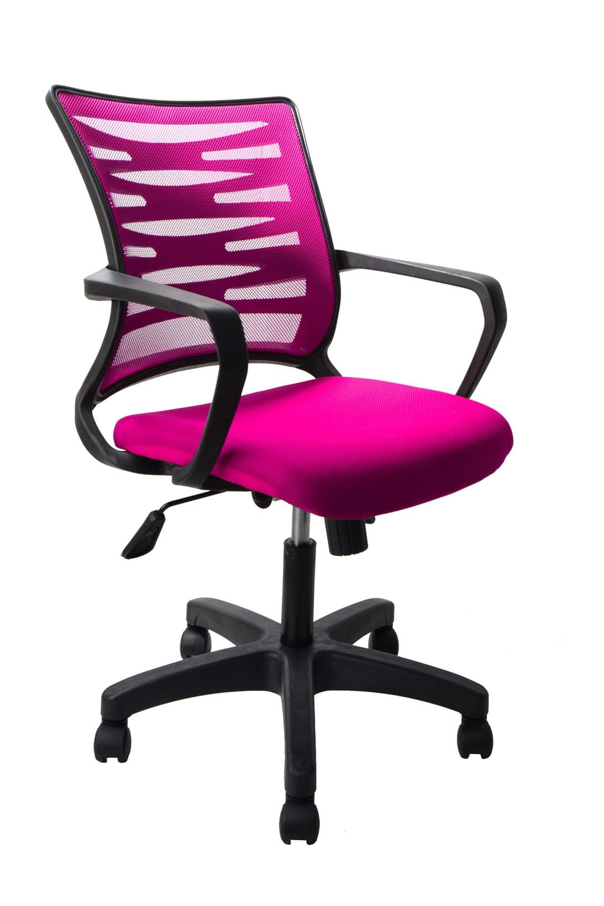 Remaks Rio Pembe Fileli Ofis Çalışma Koltuğu Bilgisayar Koltuğu  - Pembe