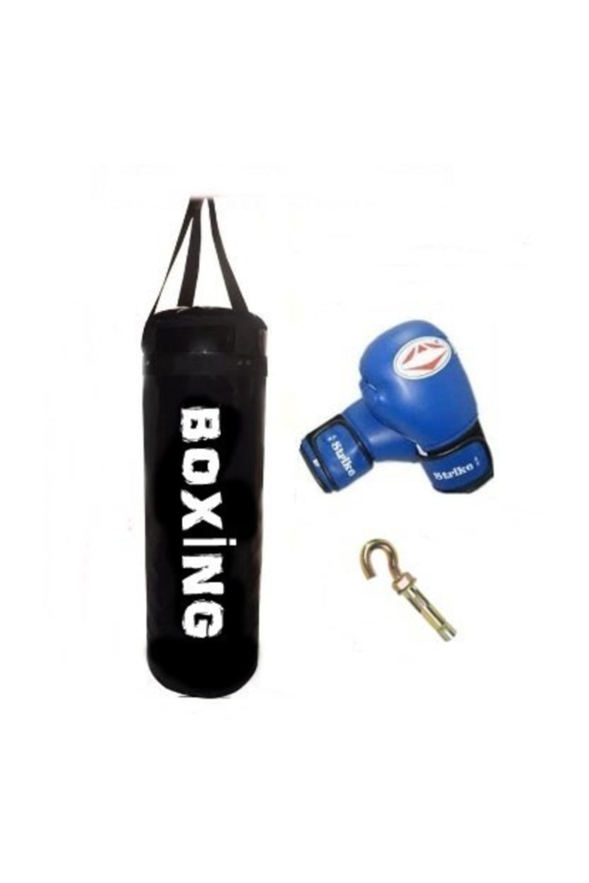 BOXİNG 120x32cm Kum Torbası Dolu Boks Eldiveni Hediye