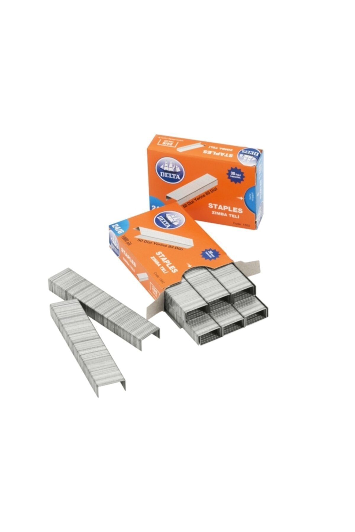 Delta 24/6 Büyük Beyaz Rengi Zımba Teli 10 Lu Paket