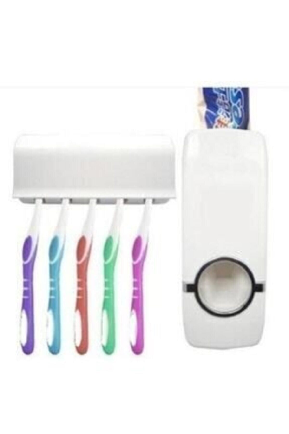 pazariz Otomatik Diş Macunu Sıkacağı Ve Diş Fırçalığı 5'li