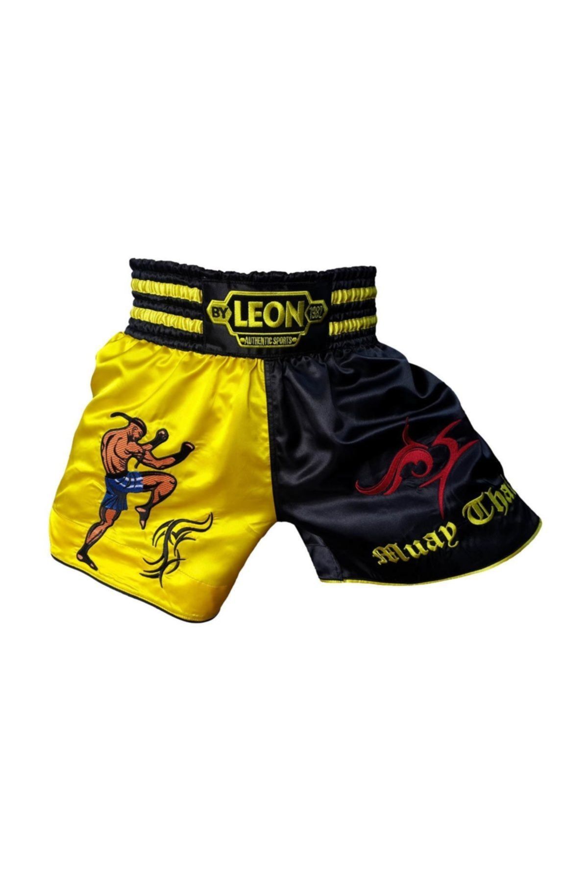 By Leon 1982 Leon Warrior Muay Thai Ve Kick Boks Şortu Profesyonel Ürün
