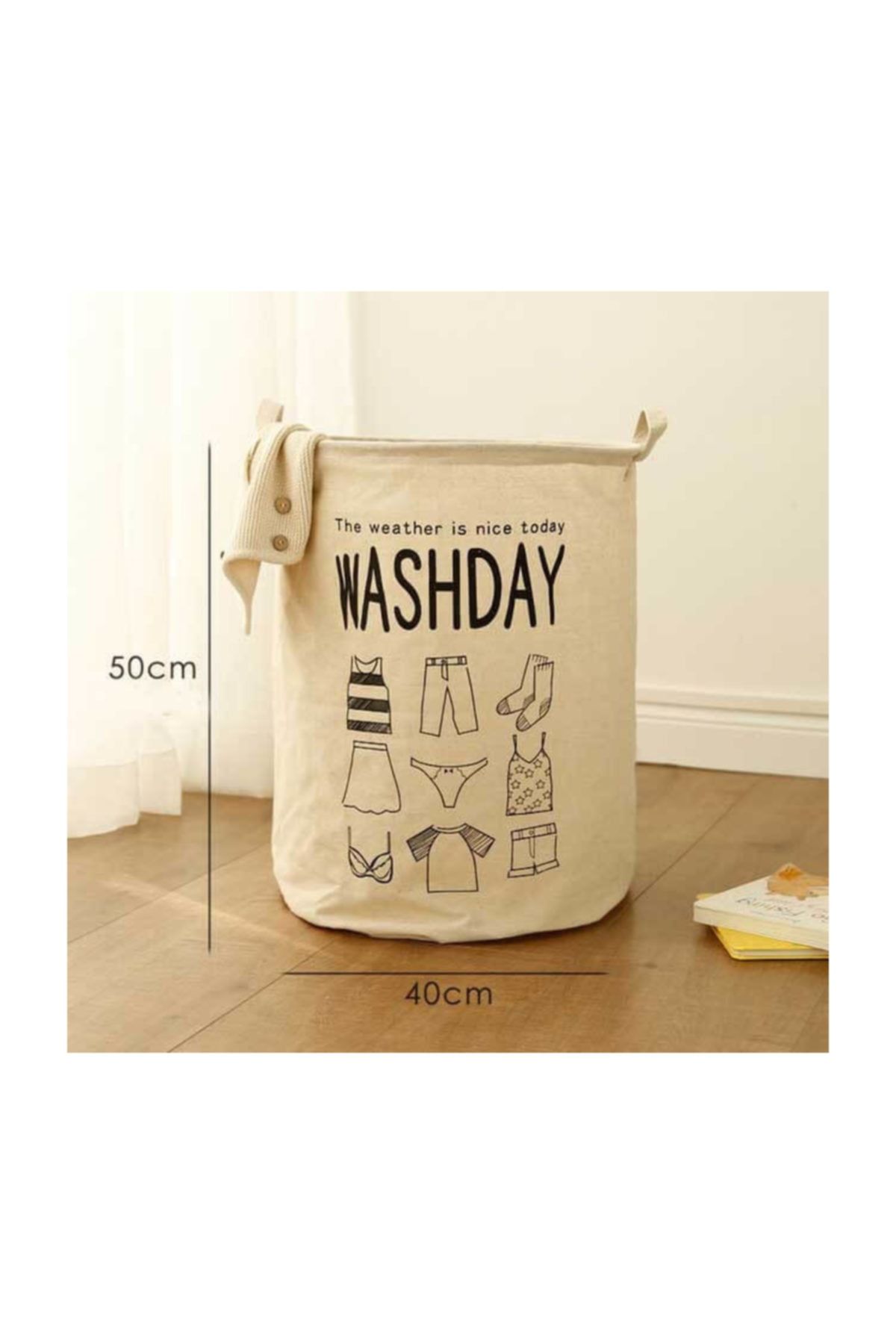 LYN HOME & DECOR Washday Çok Amaçlı Sepet 40x50