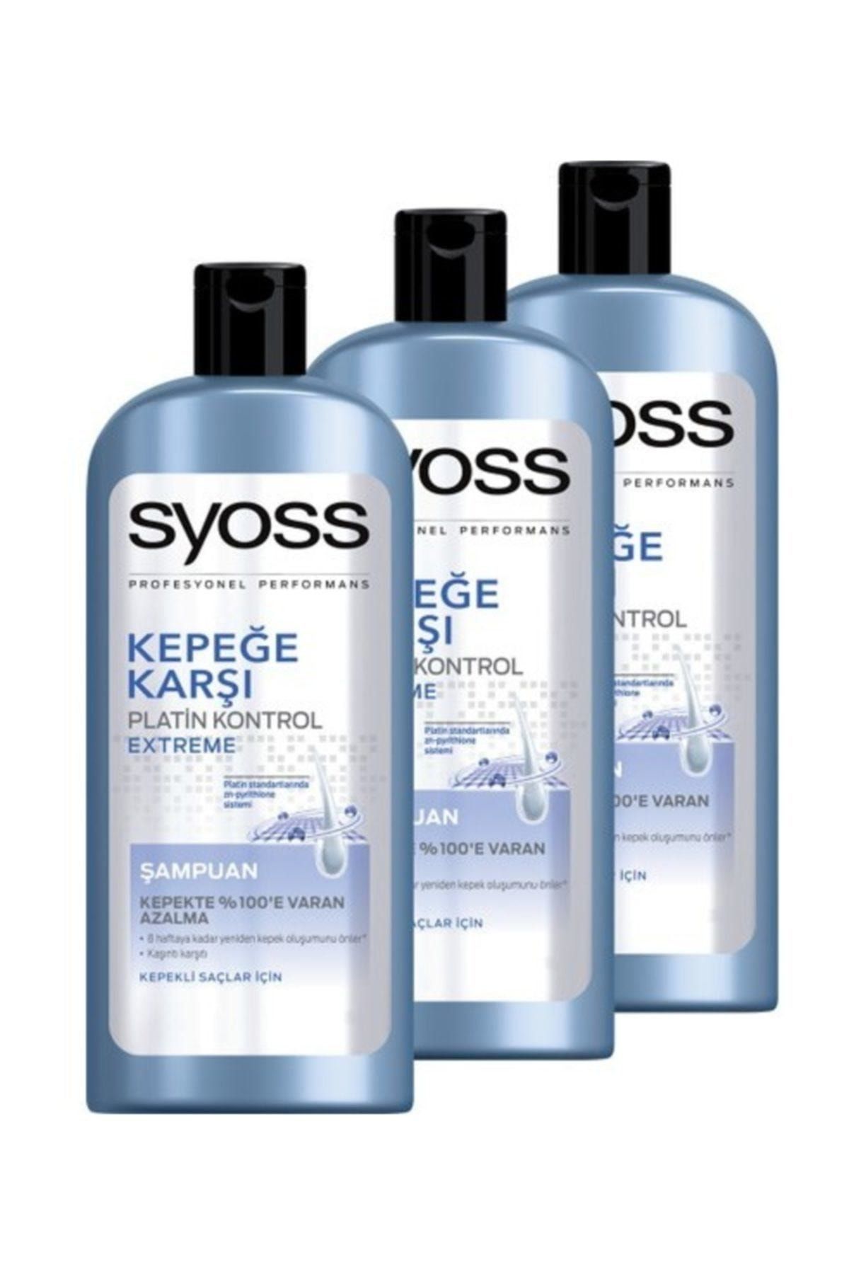 Syoss Kepeğe Karşı Şampuan 550 ml x 3 Adet
