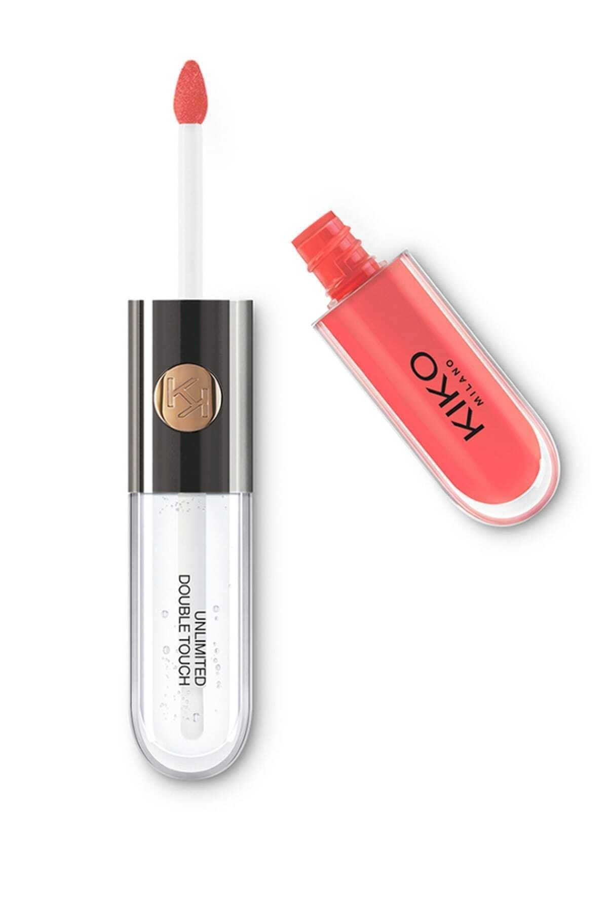 KIKO Parlak Likit Ruj - Unlimited Double Touch 113 Satin Coral 6 ml 8025272623414