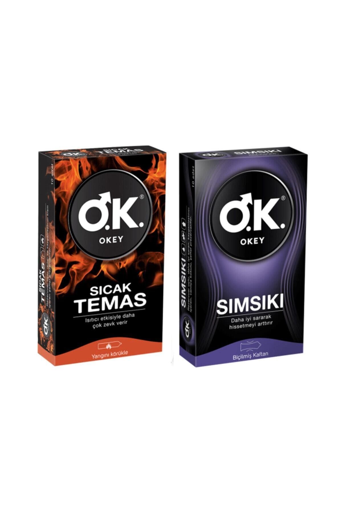 Okey Sıcak Temas 10'lu Ve Sımsıkı 10'lu 2'li Set