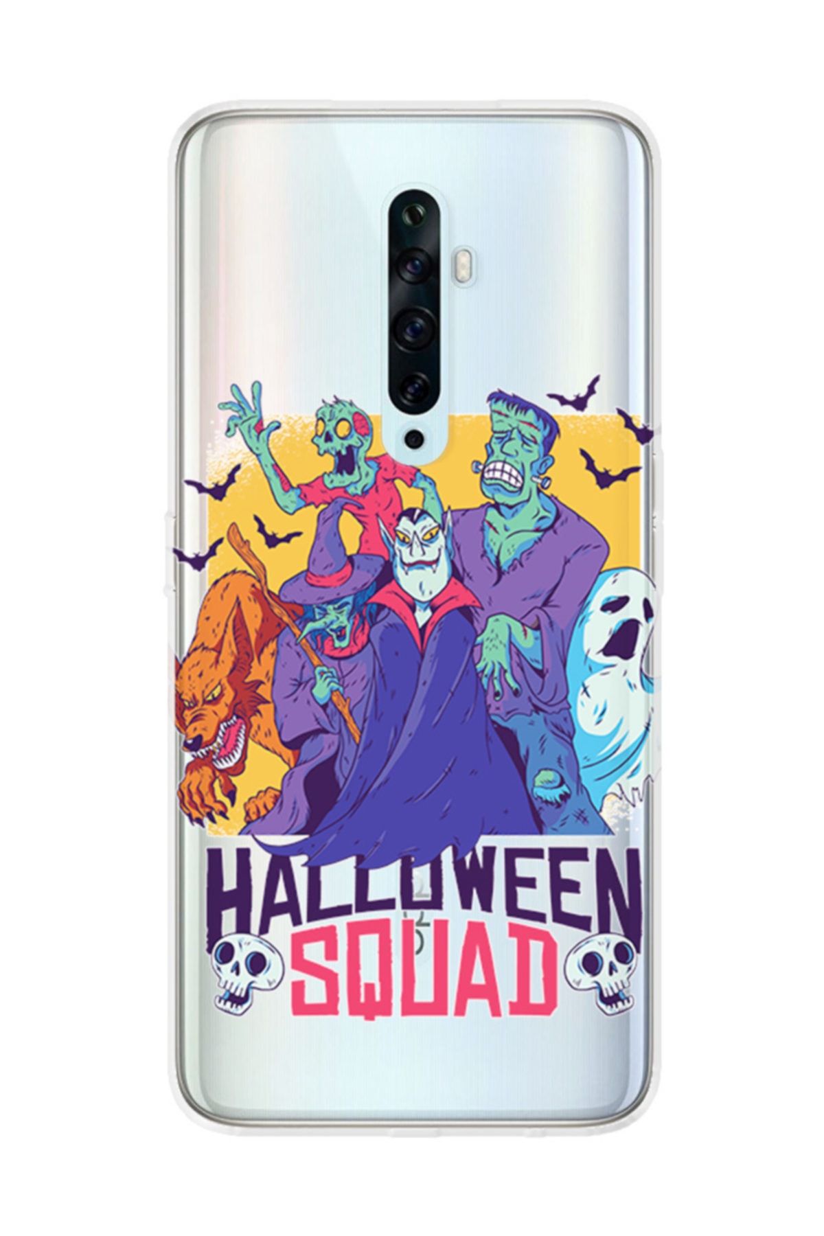 kilifland oppo reno 2z kilif silikon resimli kapak halloween squad fiyati yorumlari trendyol