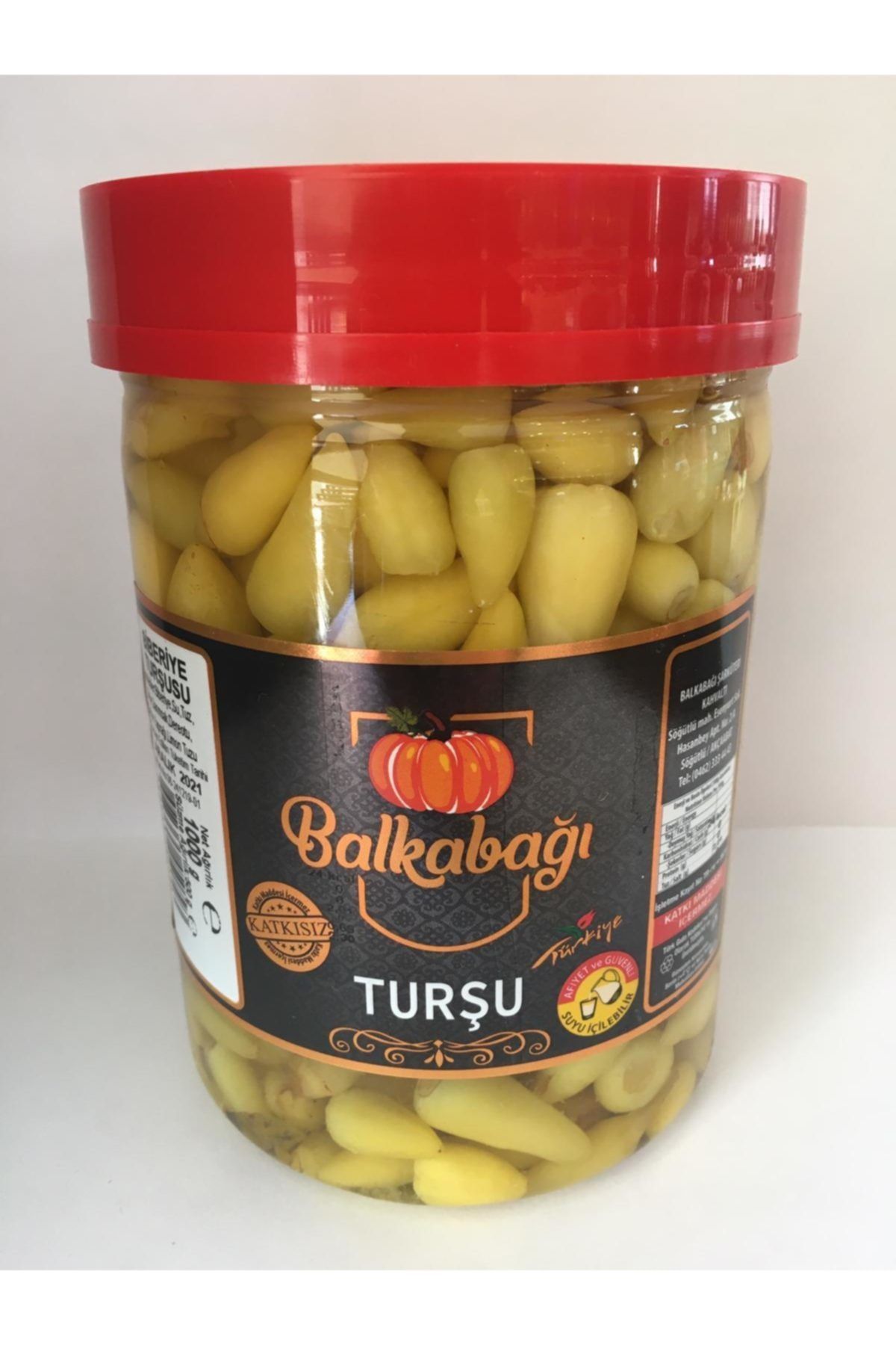 BALKABAĞI Katkısız Biberiye Turşusu 1000gr.