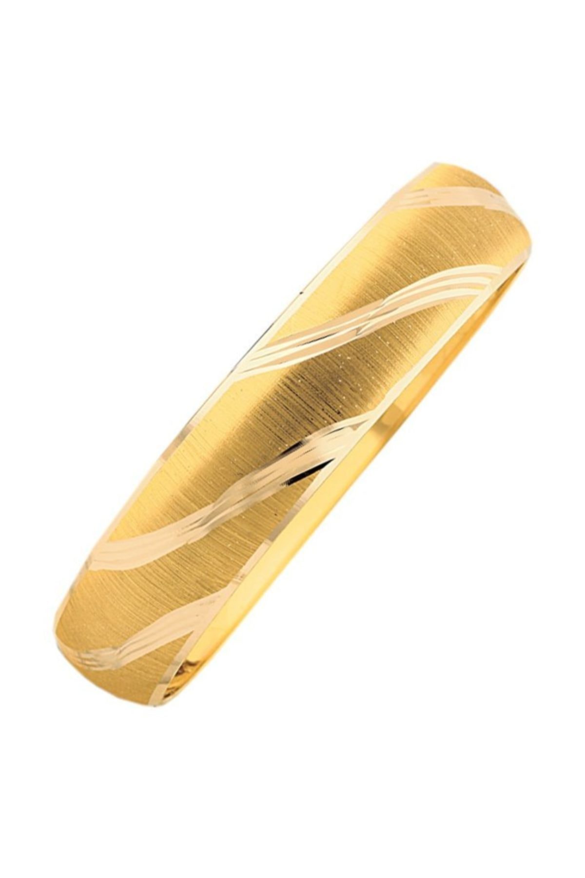 BİLEZİKHANE 14 Ayar Altın Şarnelli Hediyelik Bilezik Model 10 Gram