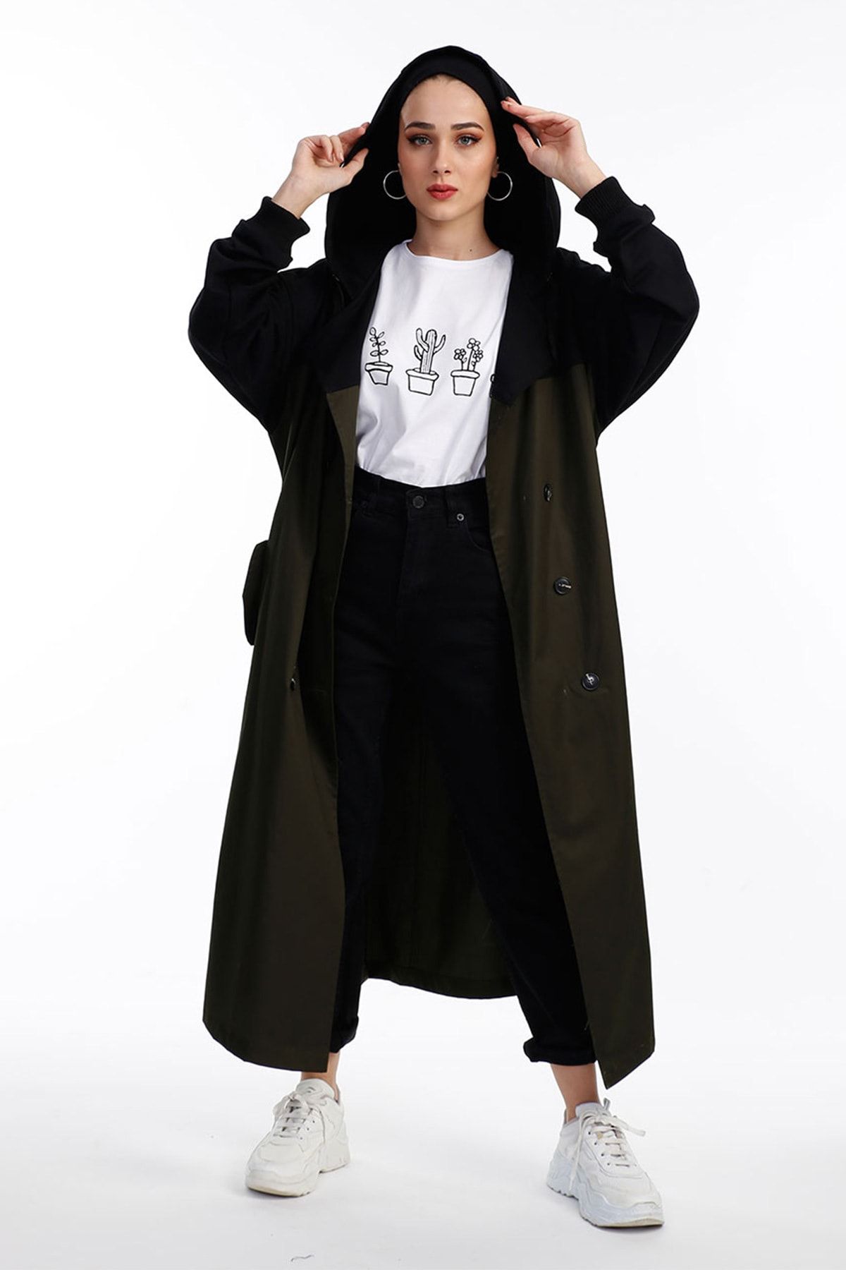 SİNDAL Oversize Kuruvaze Trençkot