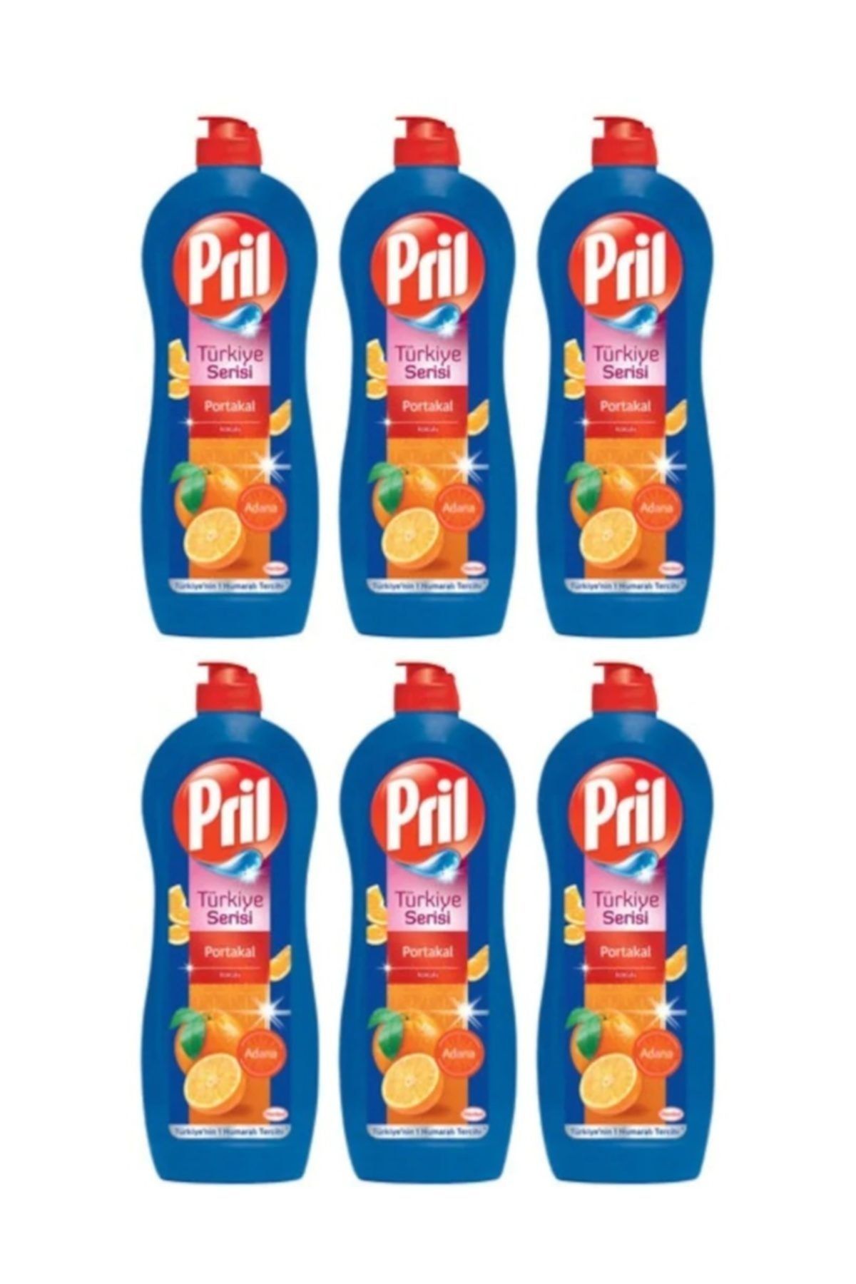 Pril Adana Portakal Kokulu Bulaşık Deterjanı 653 ml 6 Adet