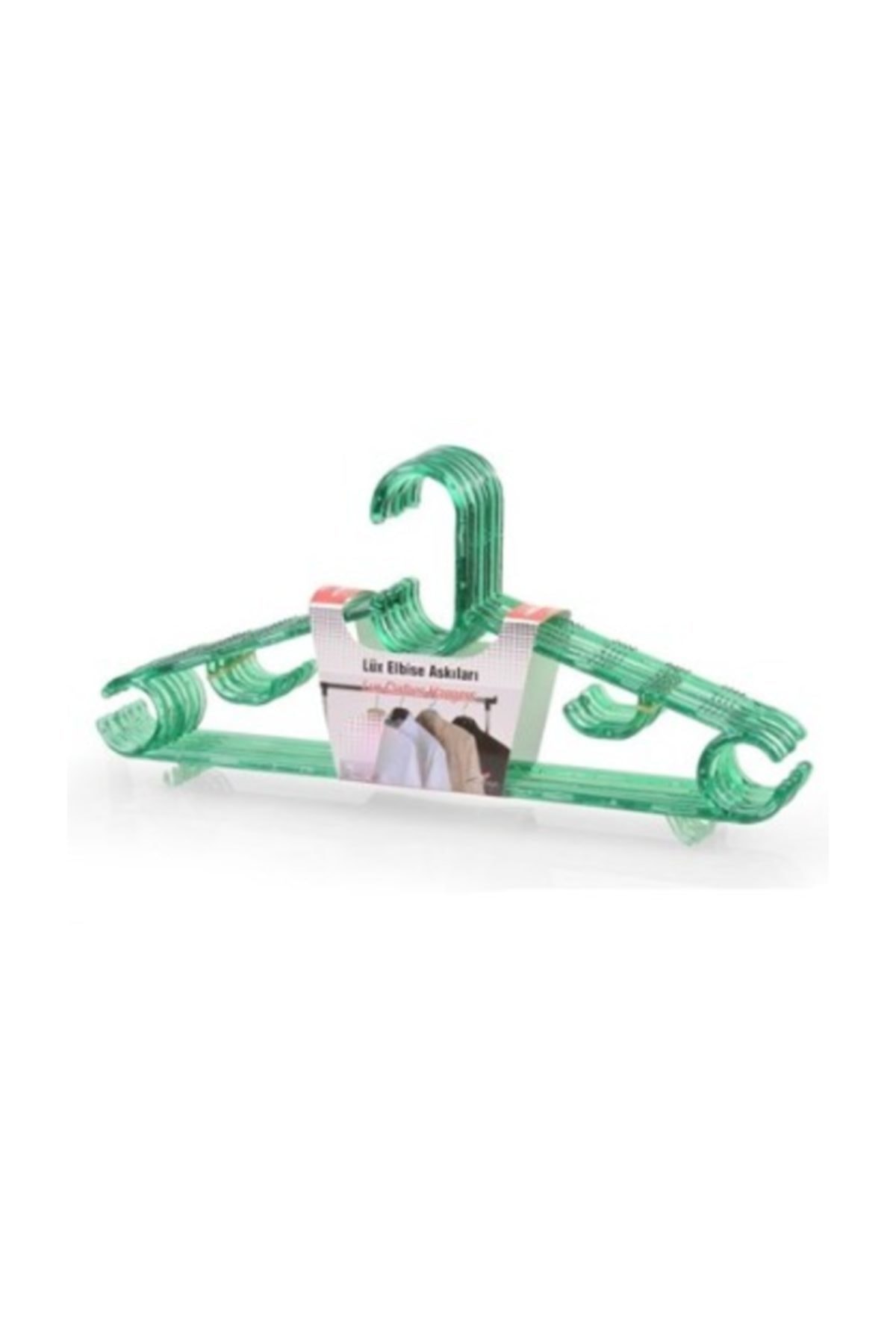 Buğra Dolap Içi Elbise Askısı Kristal 12 'li-yeşil