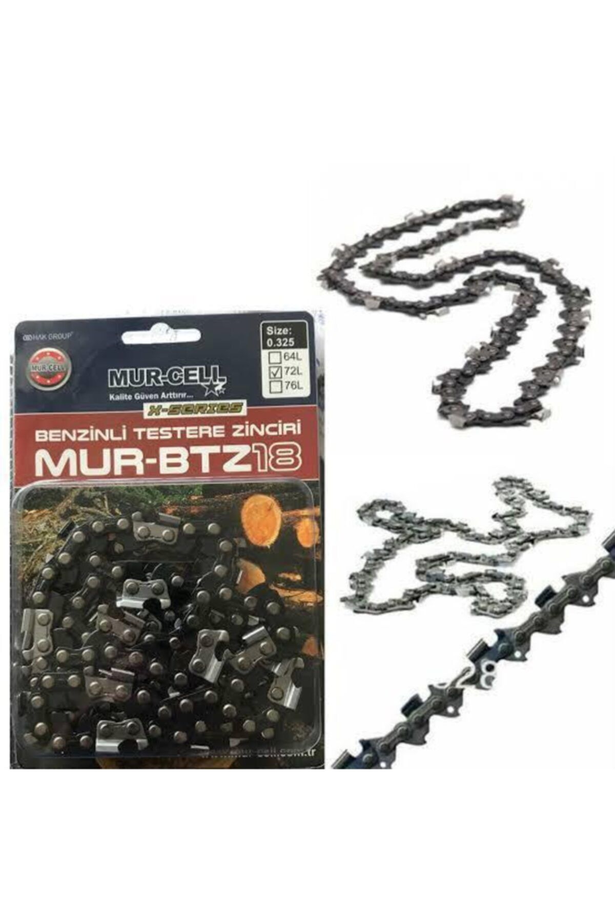 MurCell Odun Kesme Zinciri 72'lık Zincir 36 Diş