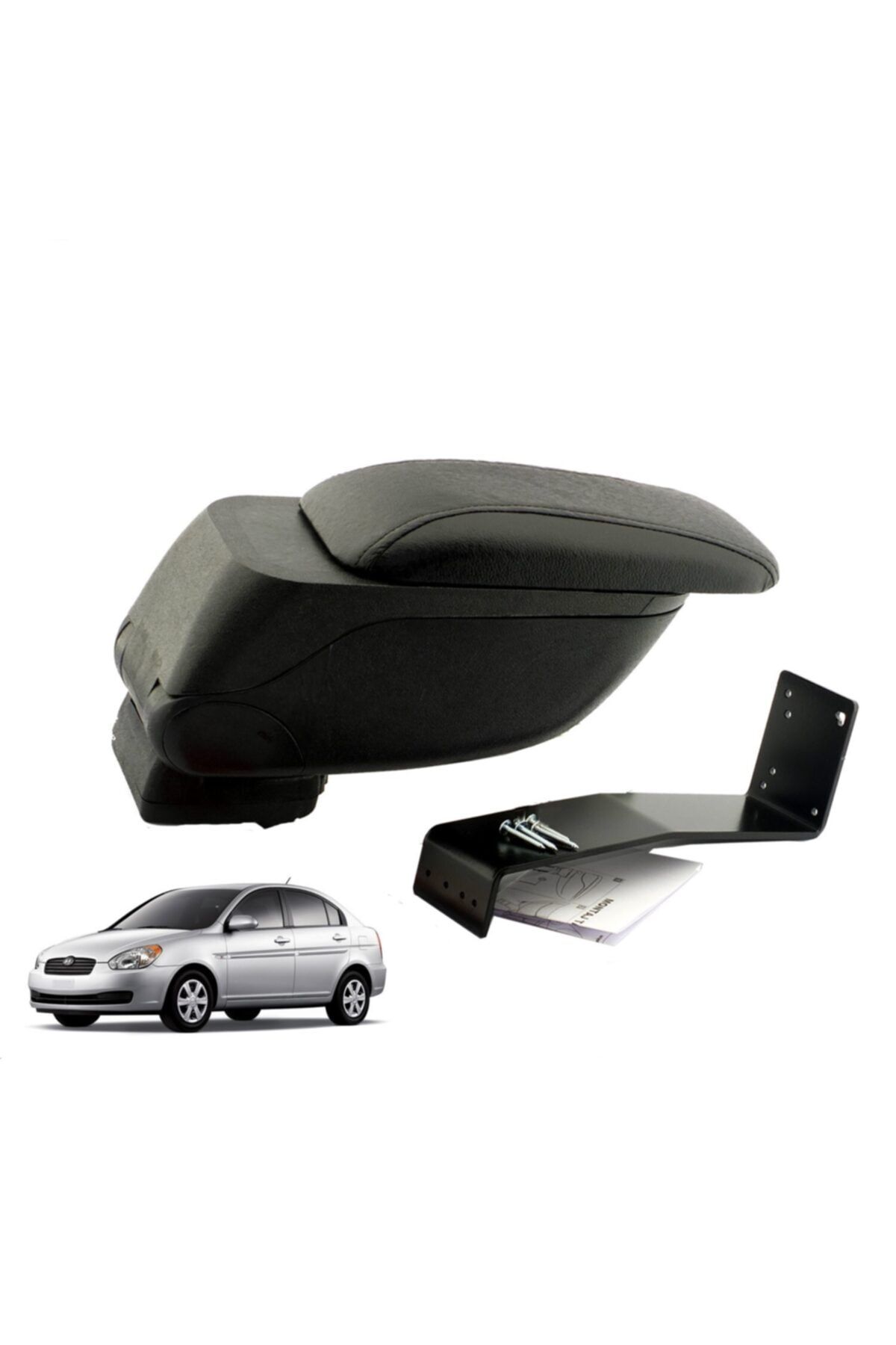 Atakent Hobi Hyundai Accent Era 2006-2012 Geniş Hacimli Delmesiz Çelik Ayaklı Kolçak