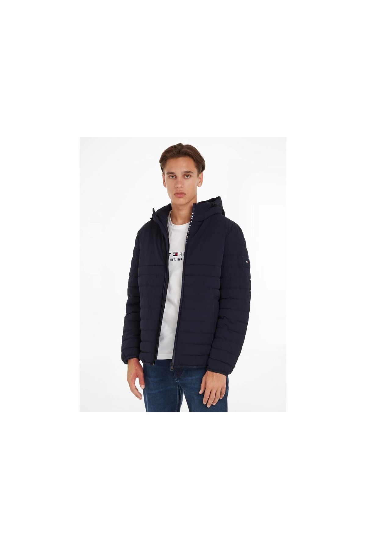 Royal blue tommy hilfiger jacket on sale