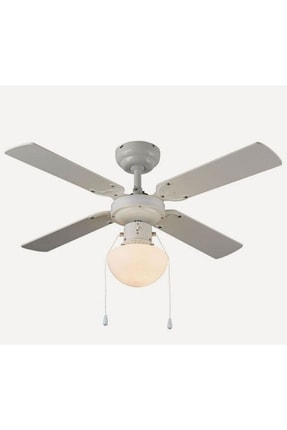 Beyaz Tavan Vantilatör Lambalı 4 Kanat 92 Cm Image 0