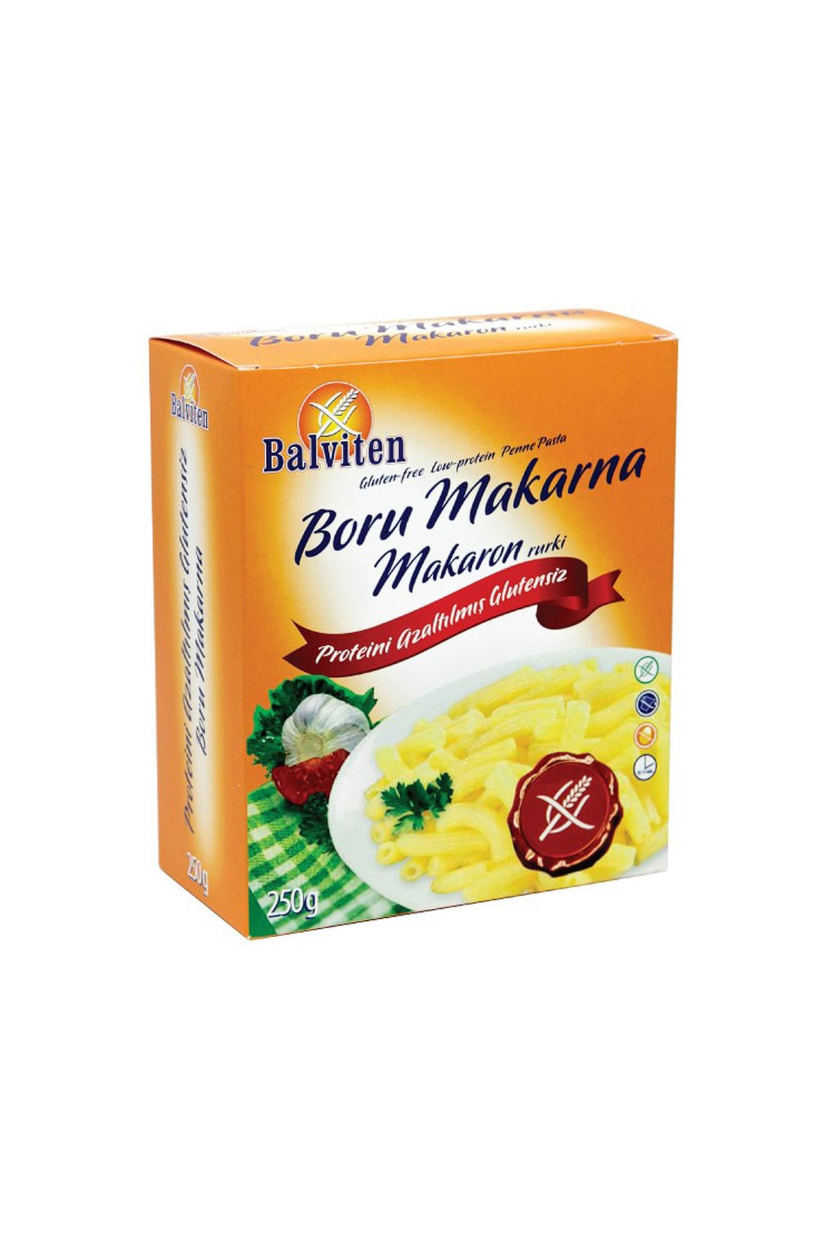 Balviten Makaron Rurki 250G Düdük Makarna
