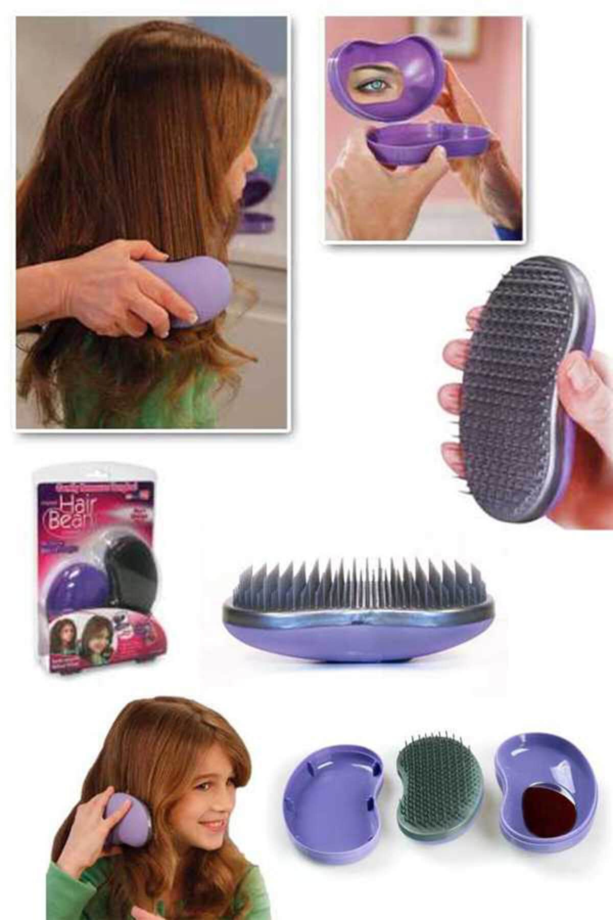 Keyfi Sepet Saç Düzeltici ve Yatıştırıcı Tarak Hair Bean