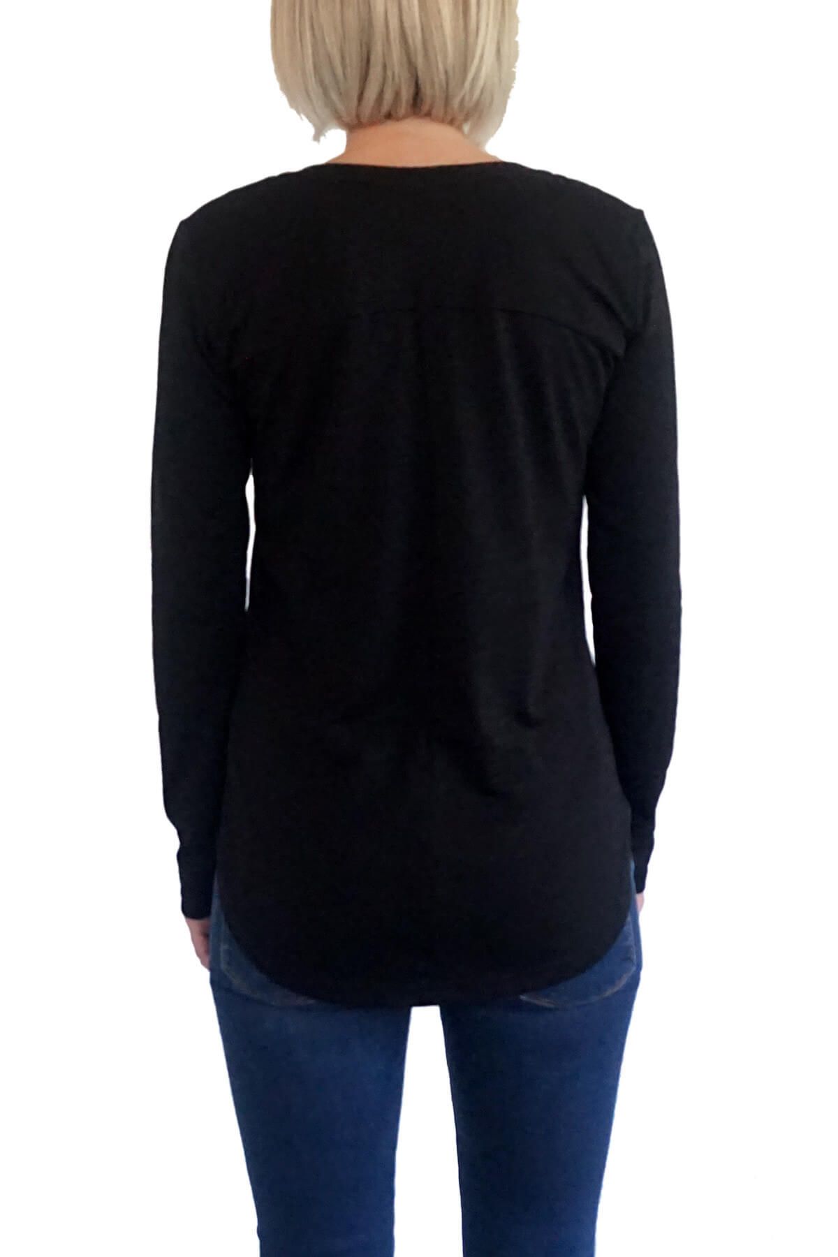 MOF Kadın Siyah T-Shirt VYVKT-S 2