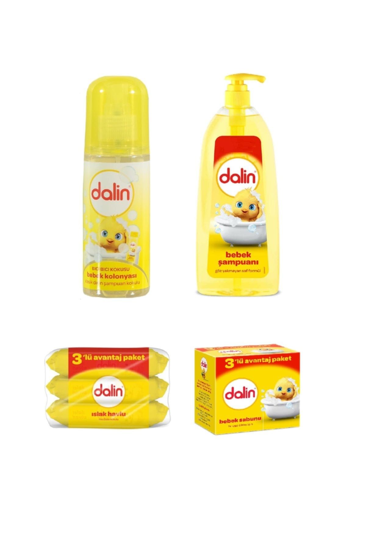 Dalin Bıcı Bıcı Bebek Kolonyası + Bebek Sabunu + Bebek Şampuanı + Islak Havlu Mendil