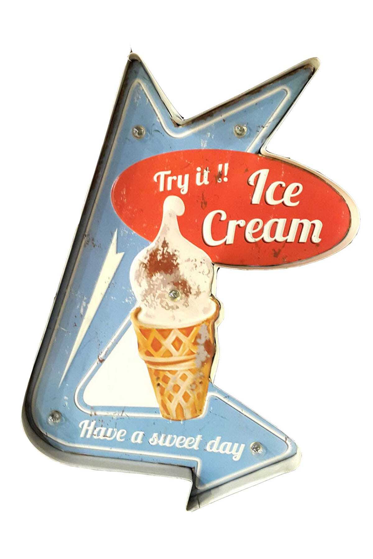 The Company Işıklı Metal Pano - Ice Cream YL7374