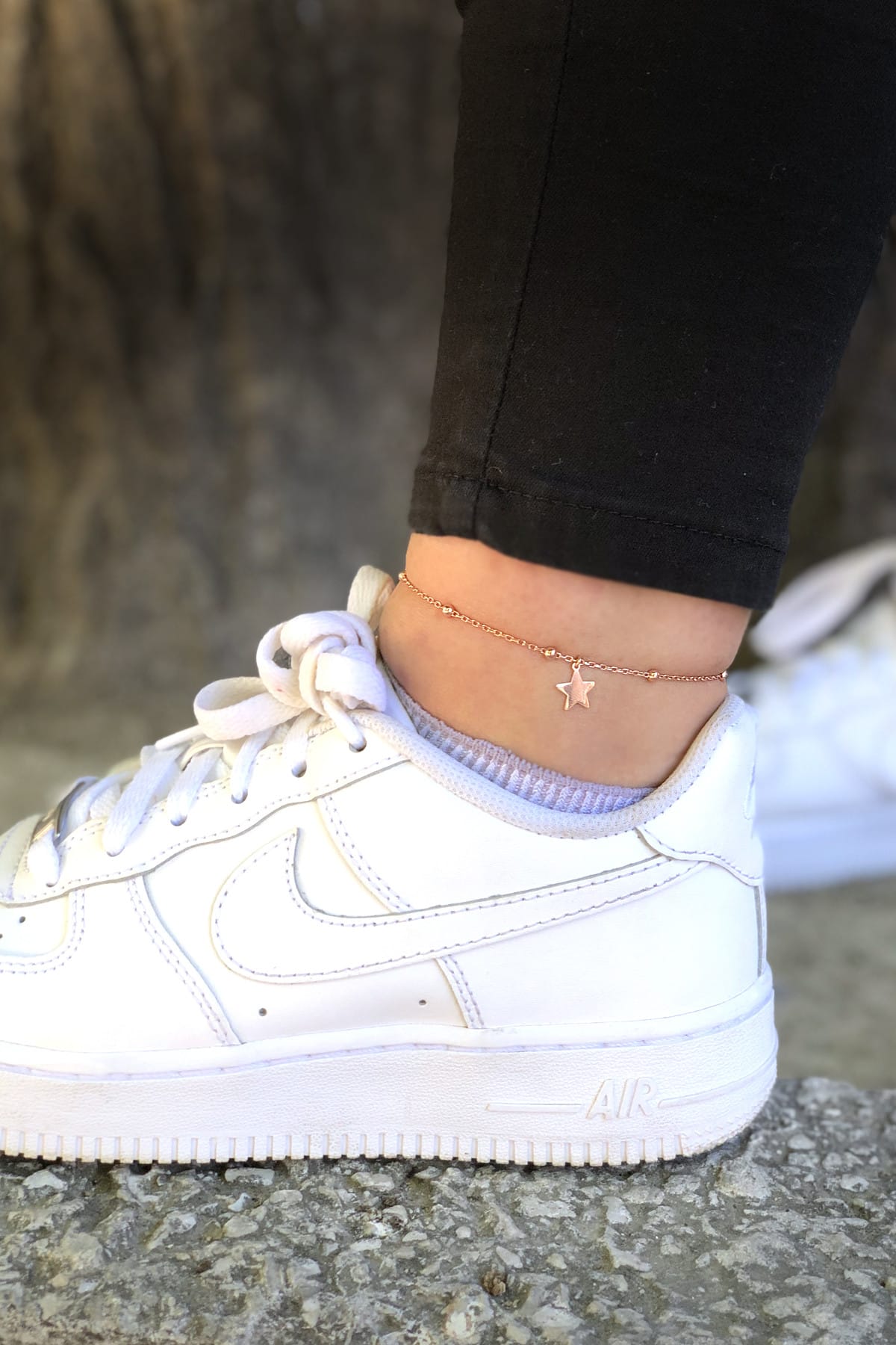 SUNSHINE Yıldız Sallantılı Toplu Gümüş Halhal