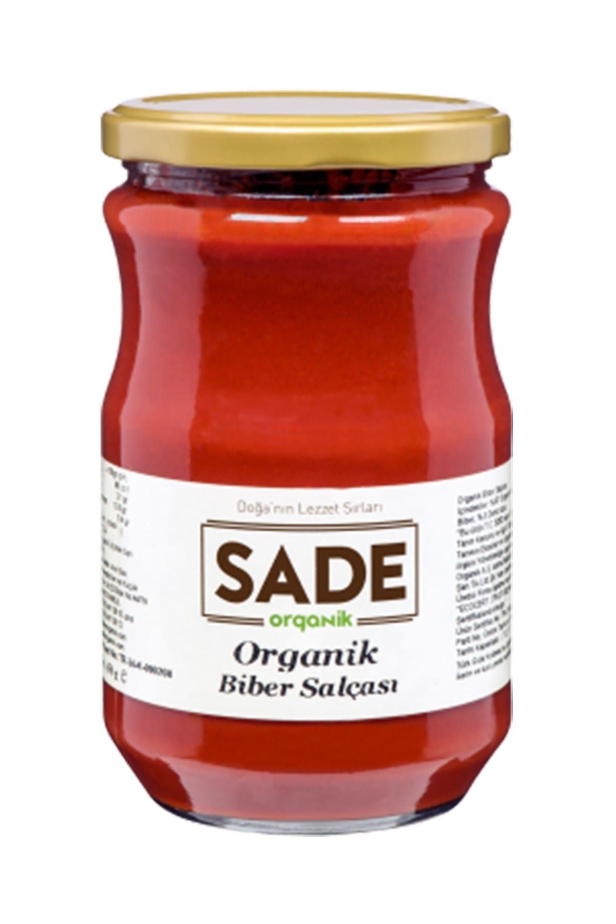 Sade Organik Biber Salçası 650 gr
