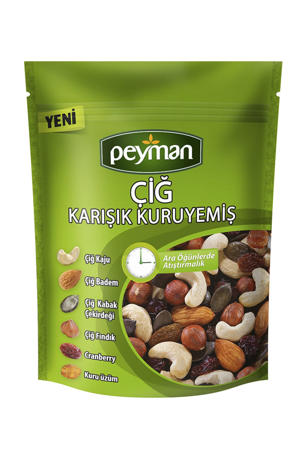 Peyman Çiğ Karışık Kuruyemiş 165 g
