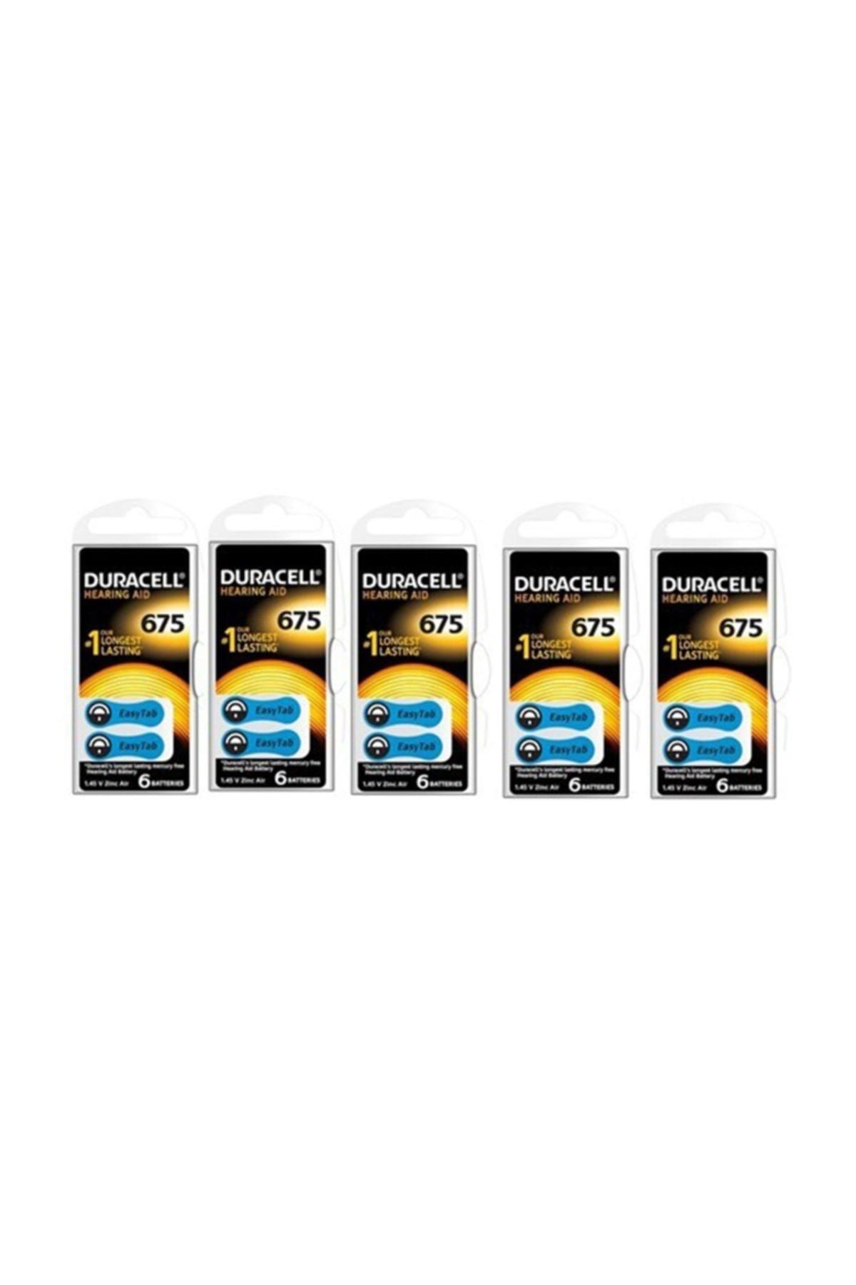 Duracell 675, PR44 Kulaklık İşitme Cihazı Pili 6'lı Paket (5 Paket)