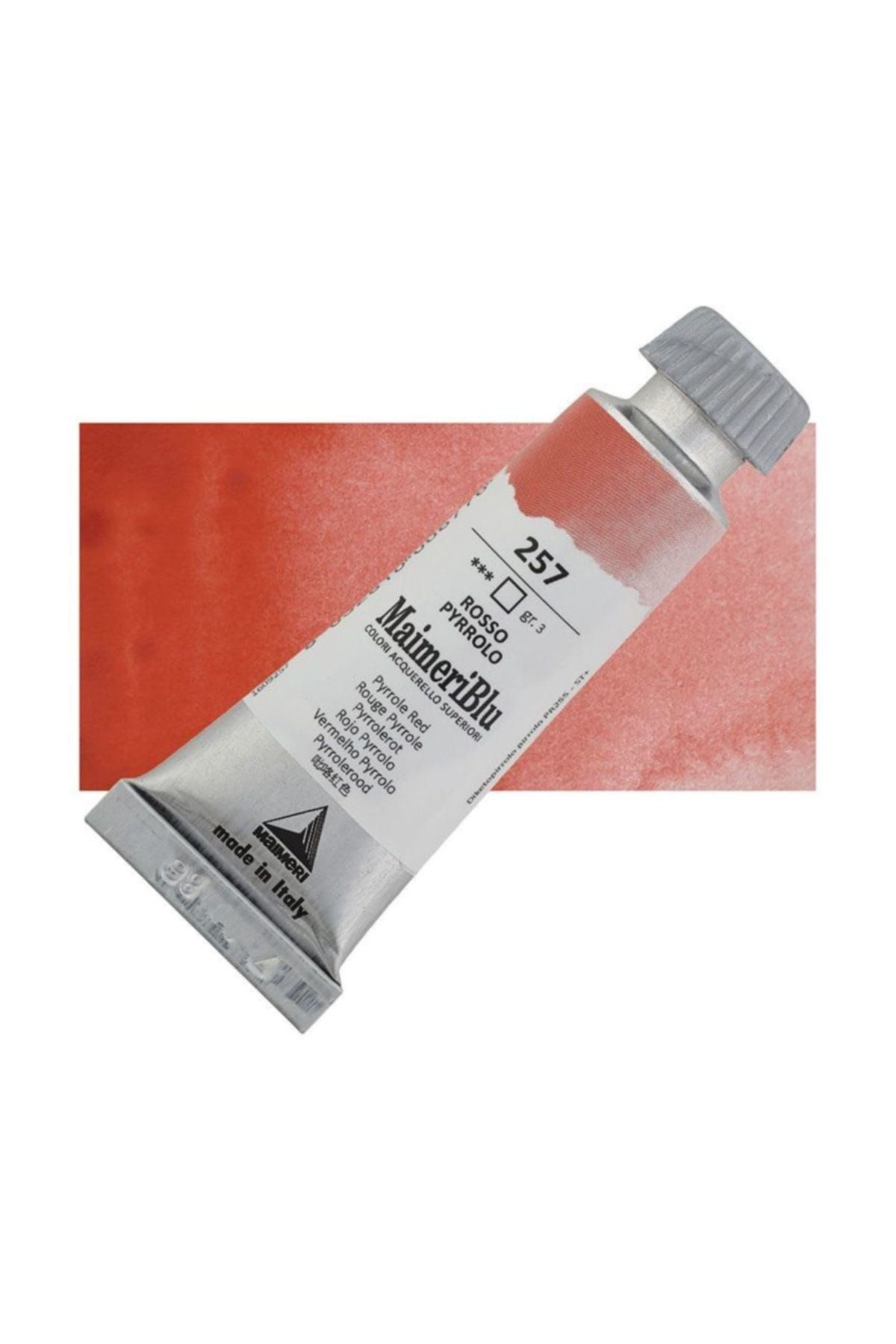 Maimeri Blu Tüp Sulu Boya 12 ml S3 No:257 Pyrrole Red