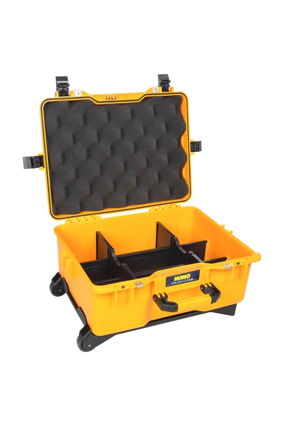 MANO Mtc 460Pl Sarı - Yumurta Sünger + Plastik Bölmeli Tough Case Pro Takım Çantası