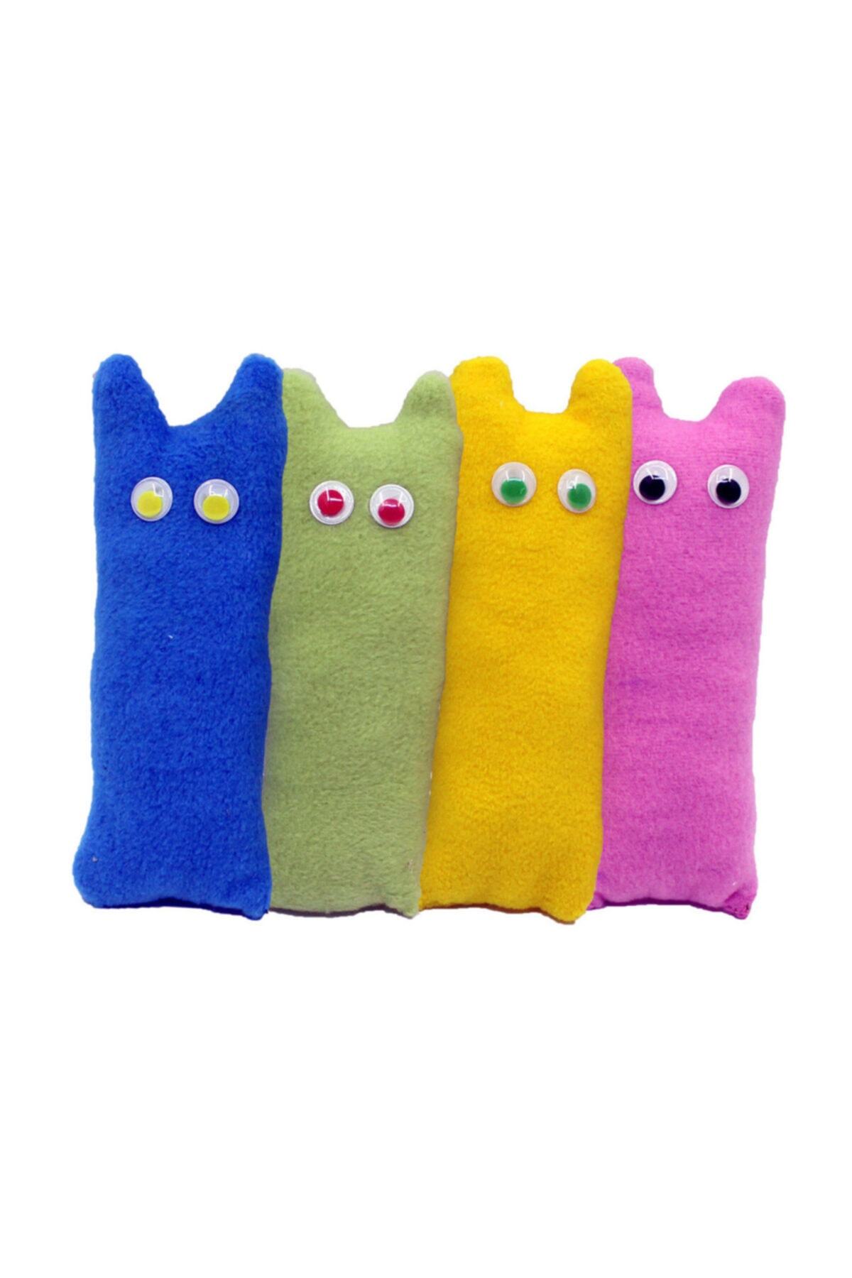petviya Oynar Gözlü Ve Çıngıraklı Kedi Oyun Yastığı 16x6 Cm