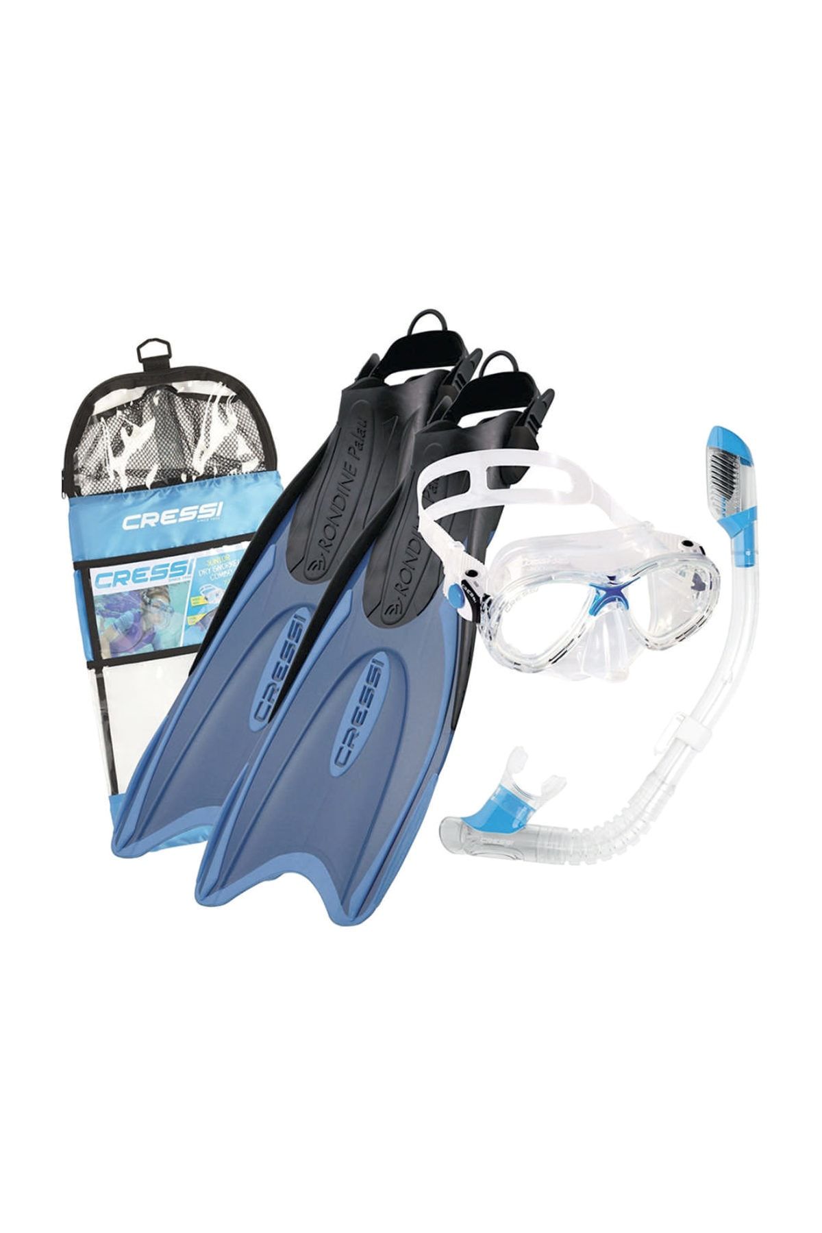 Cressi Palau Kid Palet Maske Şnorkel Seti BLUE 29-32
