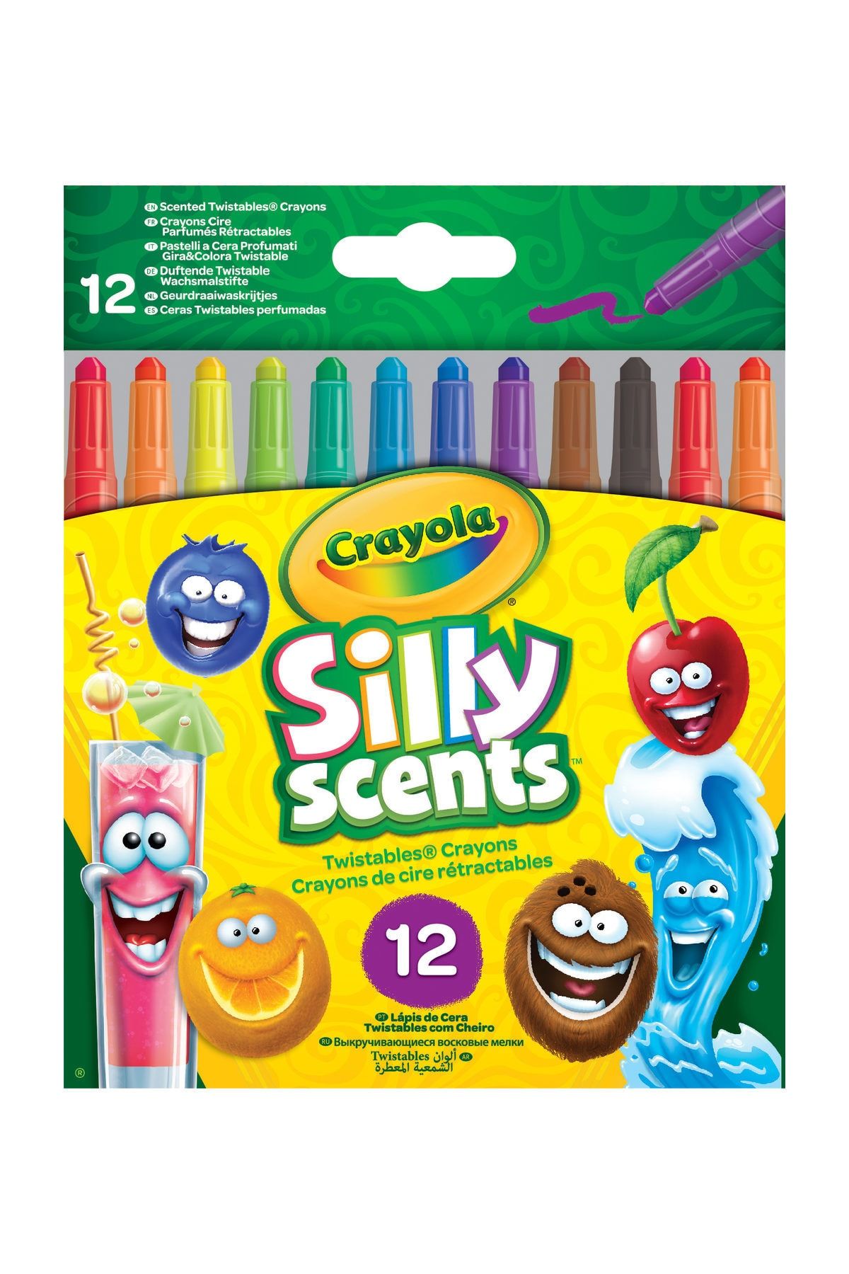 Samatlı Crayola Silly Scents Çevrilebilen Pastel Boya Kalemi 12'Li